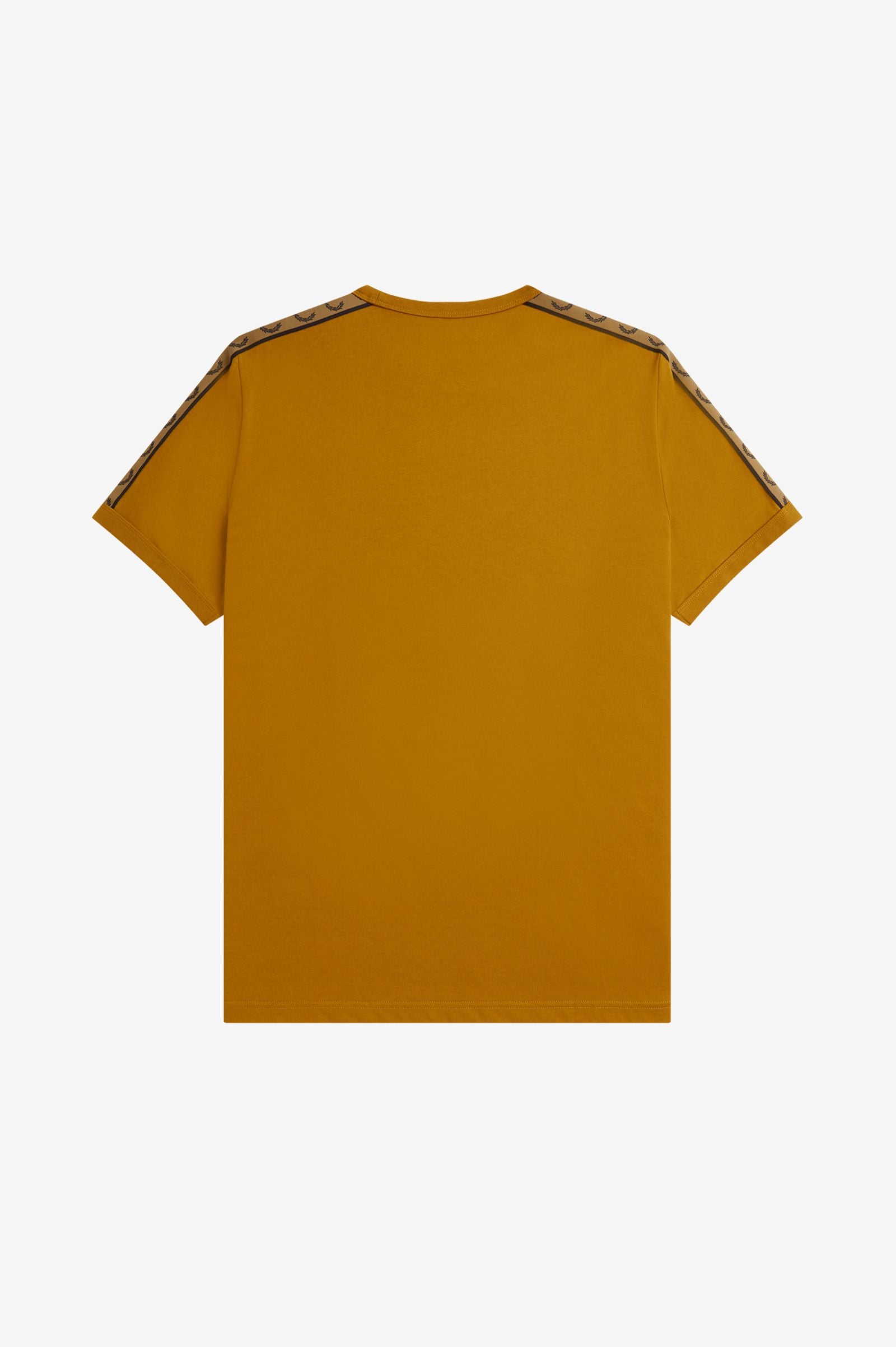 Fred Perry Taped Ringer T-Shirt Dark Caramel / Shaded Stone
