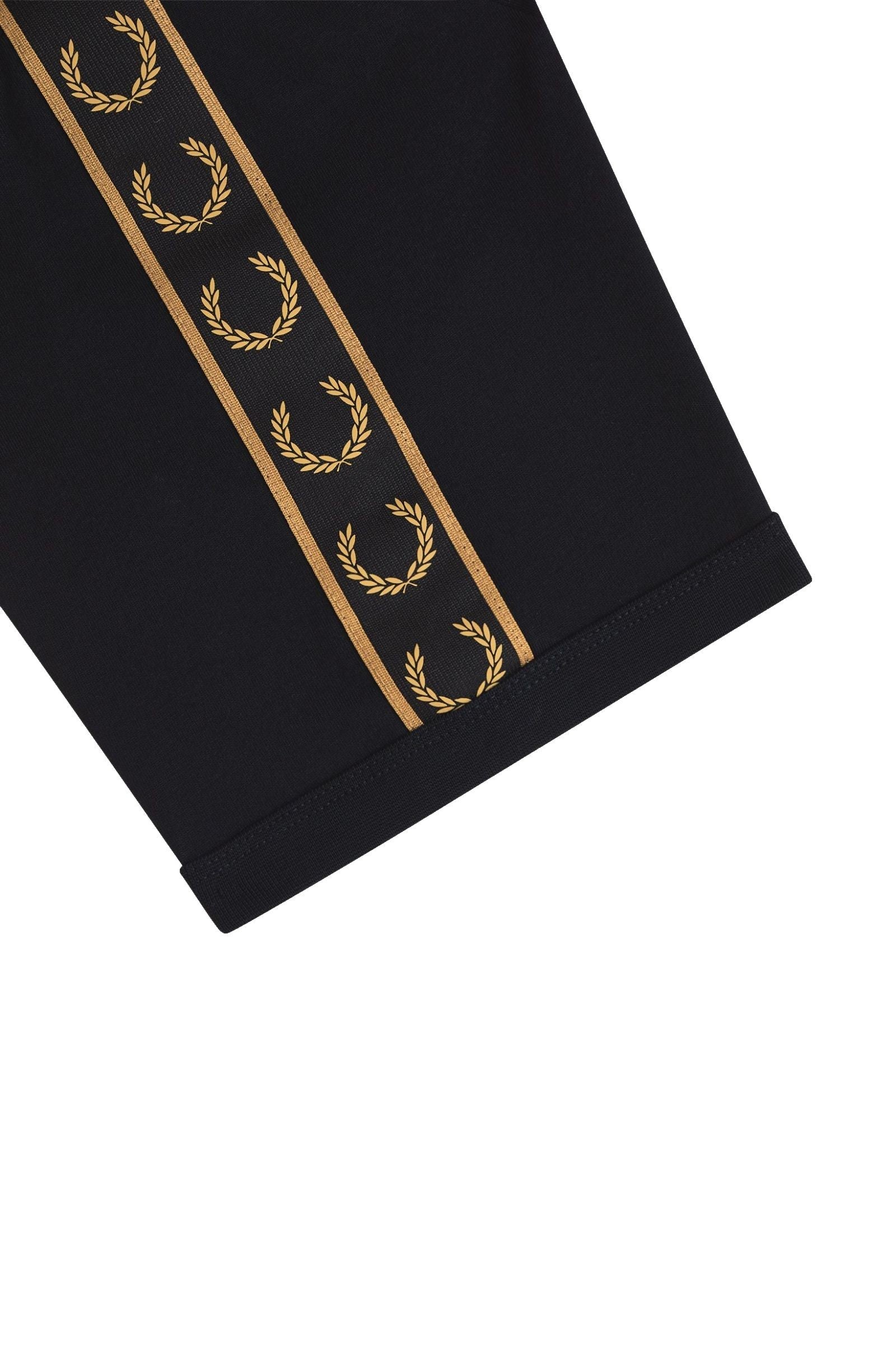 Fred Perry Taped Ringer T-Shirt Black / Shaded Stone