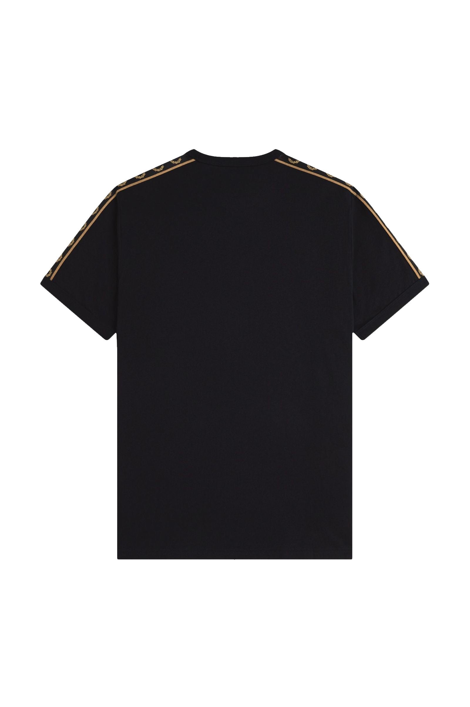 Fred Perry Taped Ringer T-Shirt Black / Shaded Stone