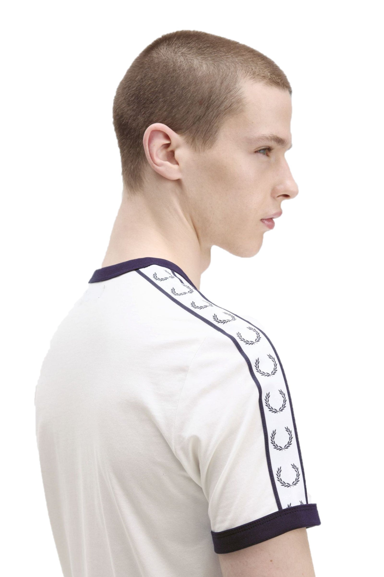 Fred Perry Taped Ringer T-Shirt M4620 Snow White