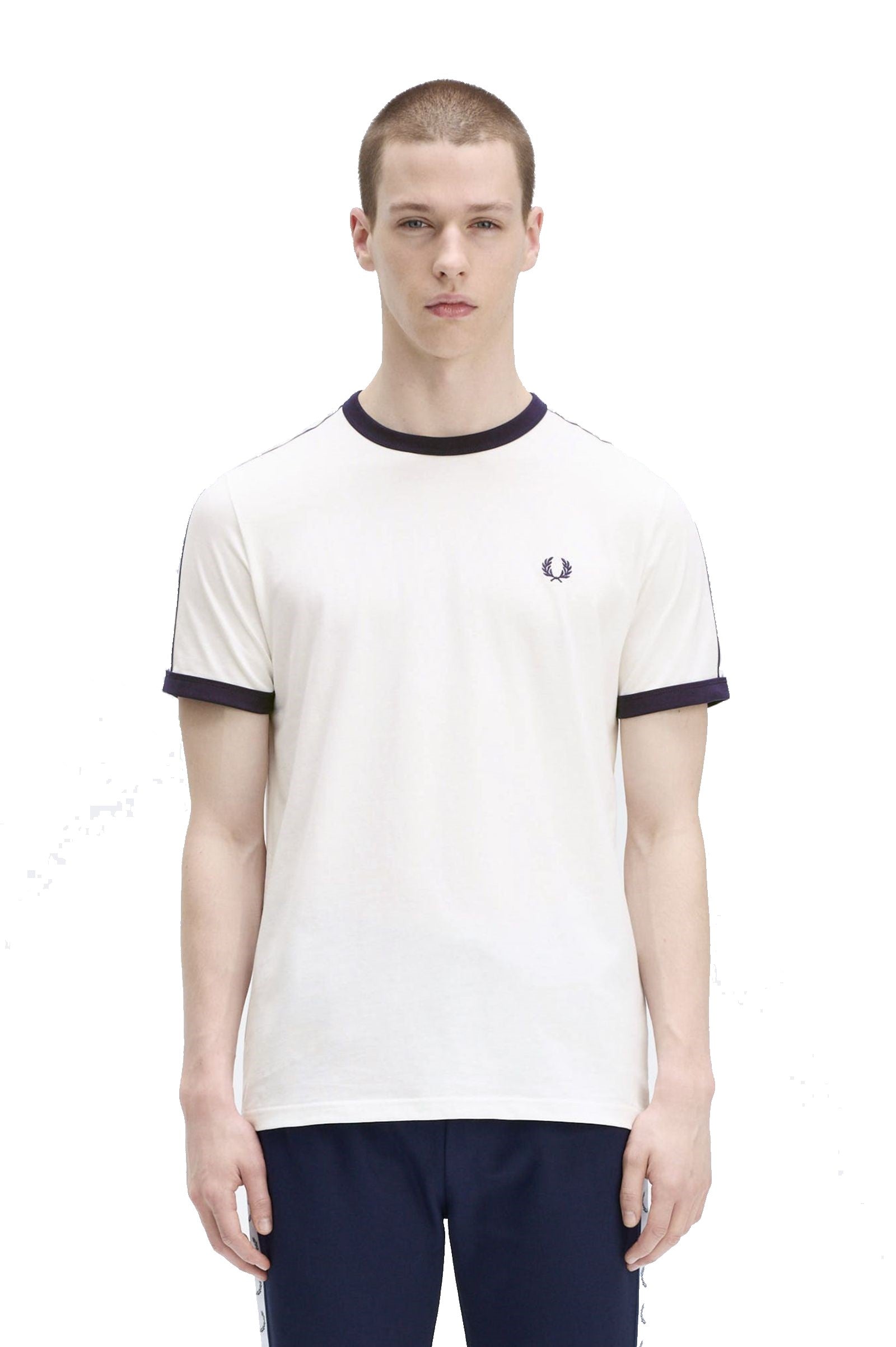 Fred Perry Taped Ringer T-Shirt M4620 Snow White