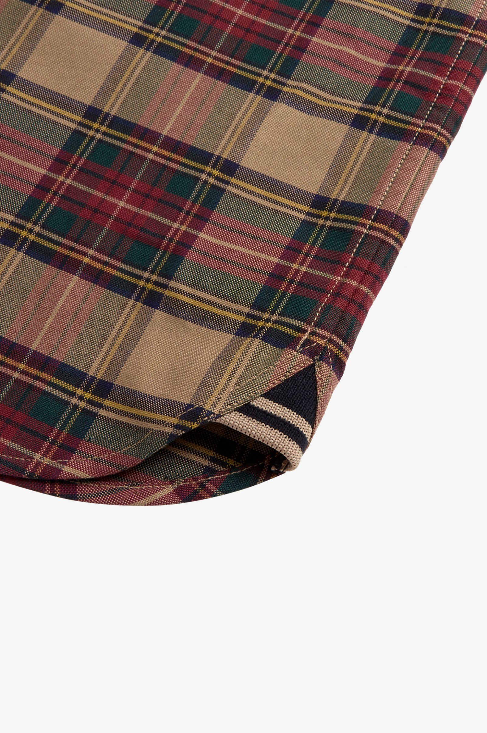 Fred Perry Tartan Shirt Shaded Stone