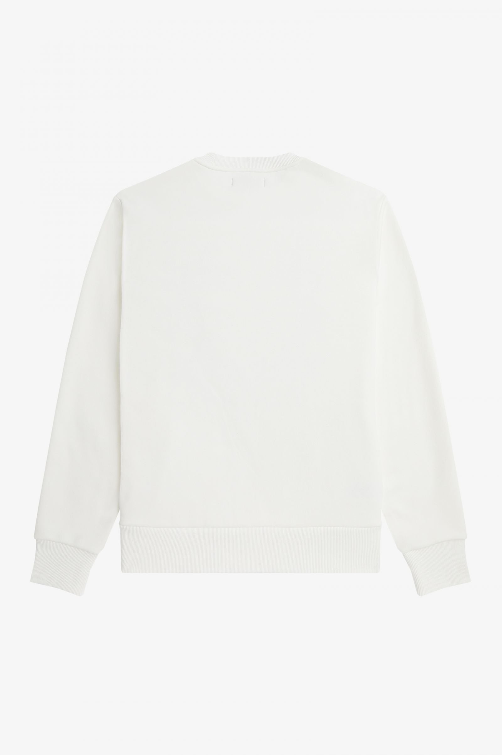 Fred Perry Crew Sweat Graphic Cross Stitch White