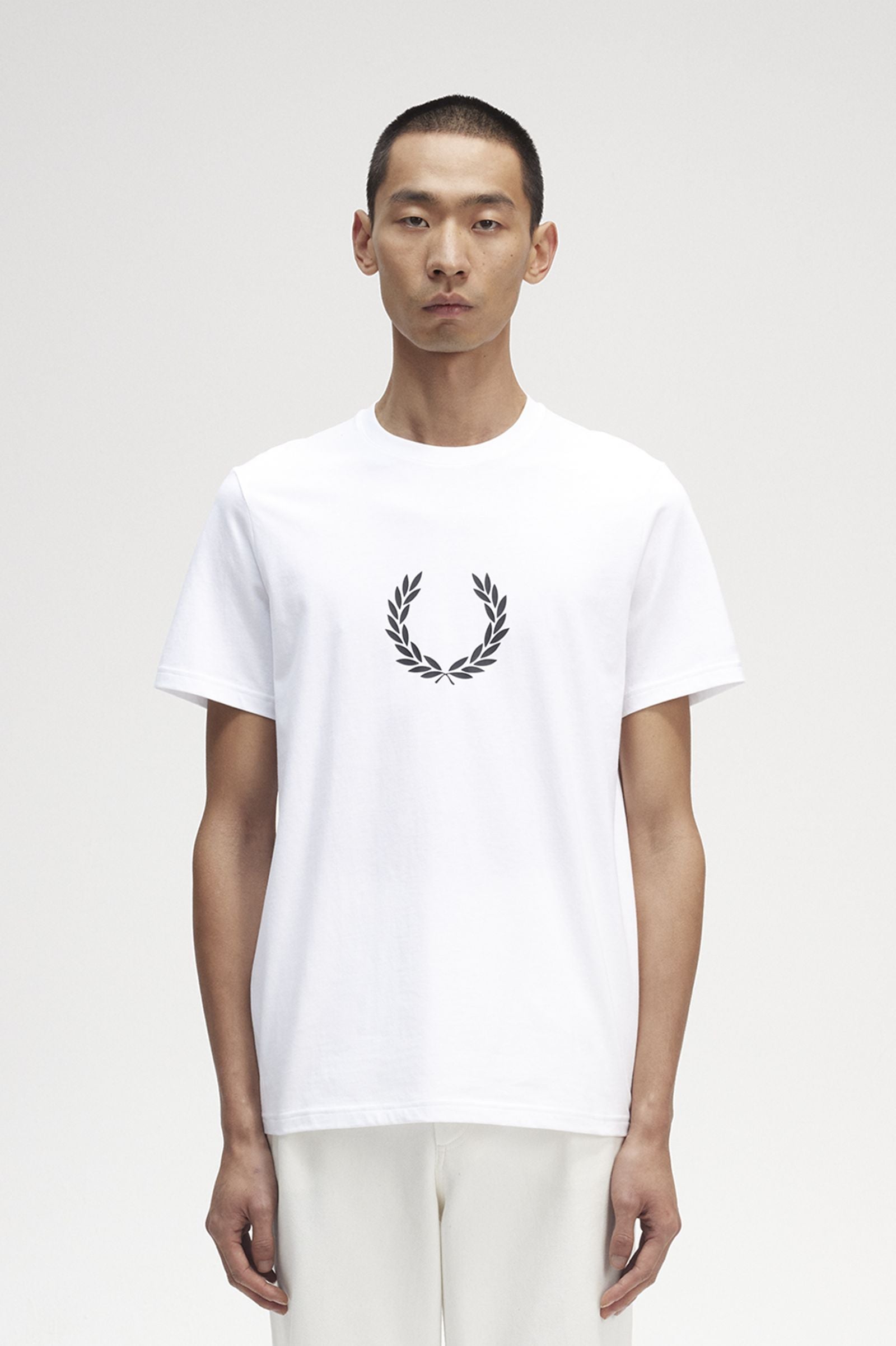 Fred Perry Laurel Wreath Graphic T-Shirt White