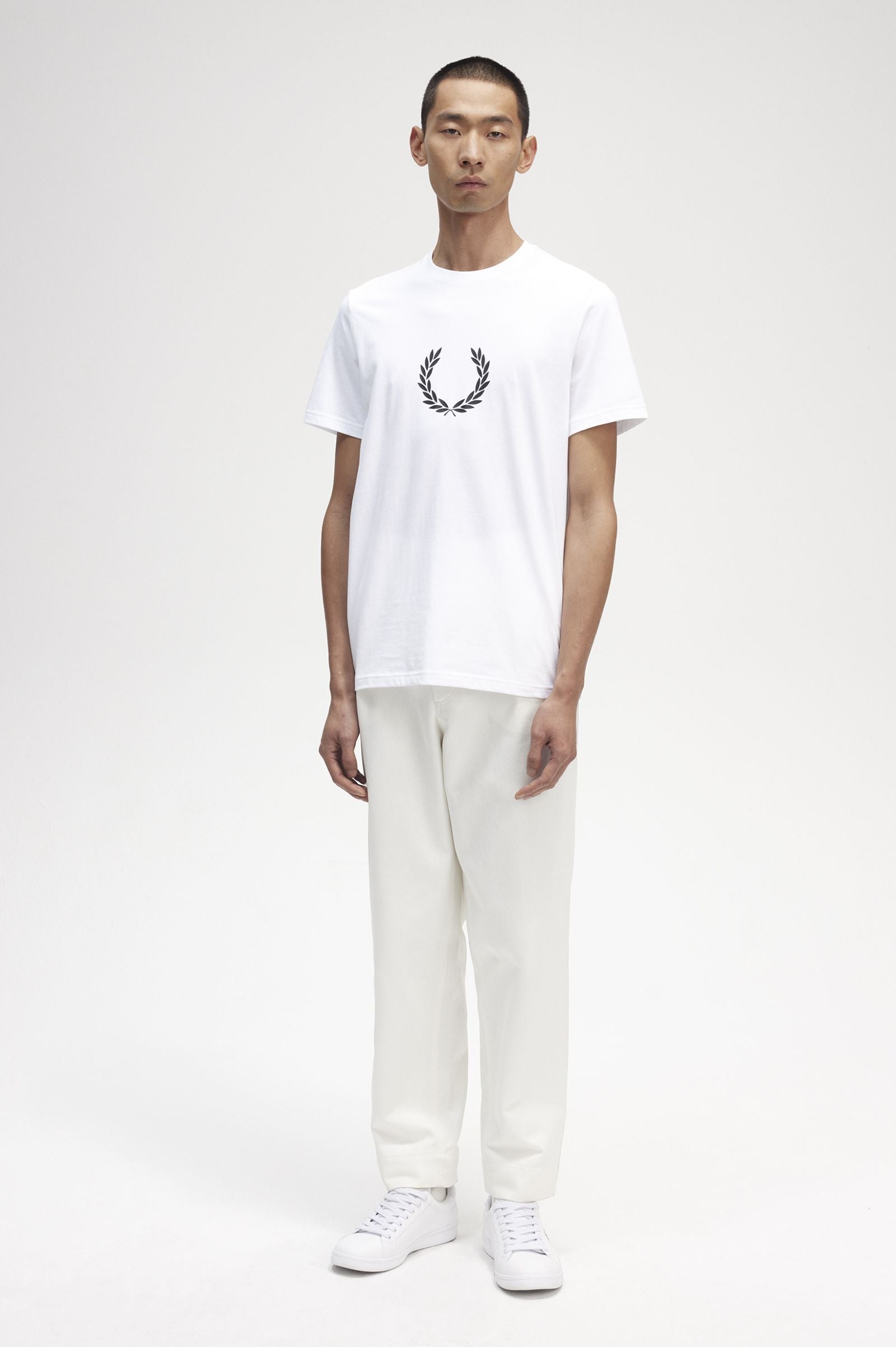 Fred Perry Laurel Wreath Graphic T-Shirt White