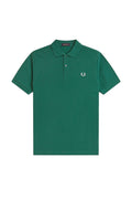 Fred Perry Slim Fit Plain Polo Sport Green / Light Ice