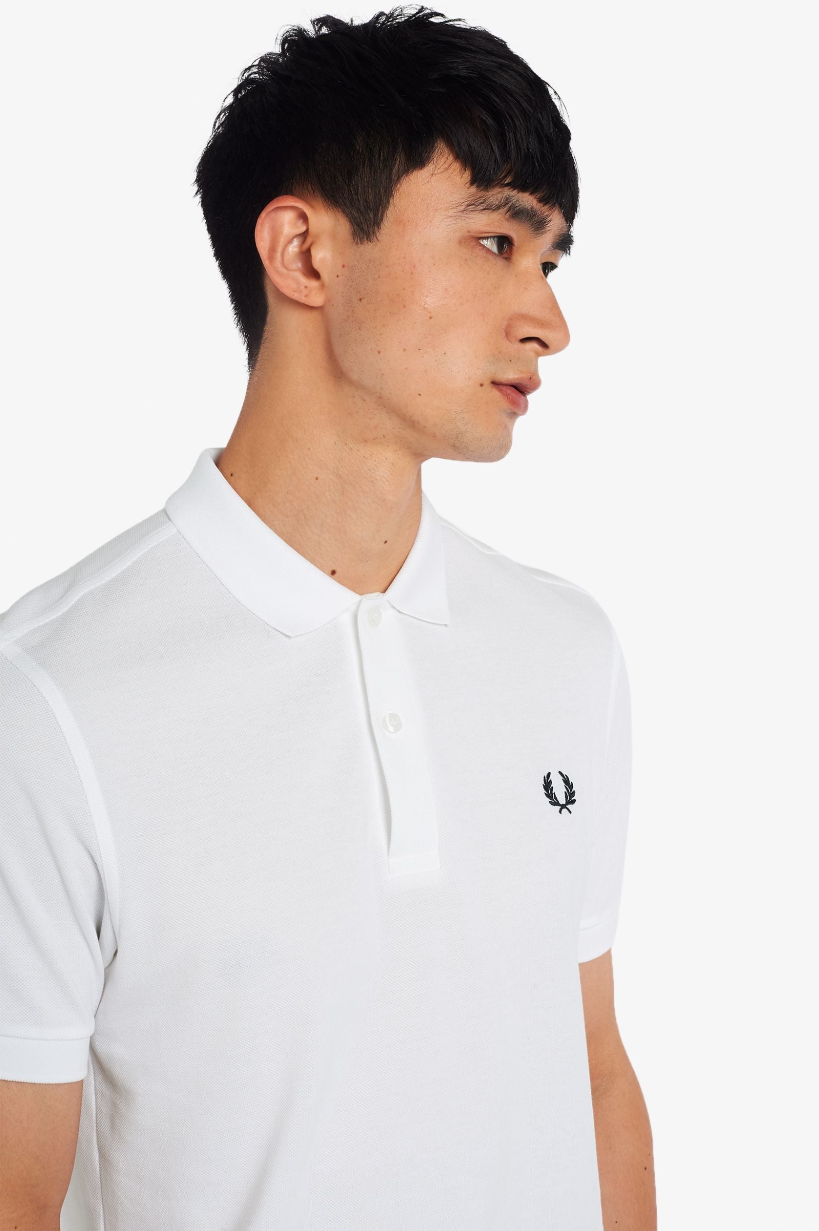 Fred Perry Slim Fit Plain Polo White