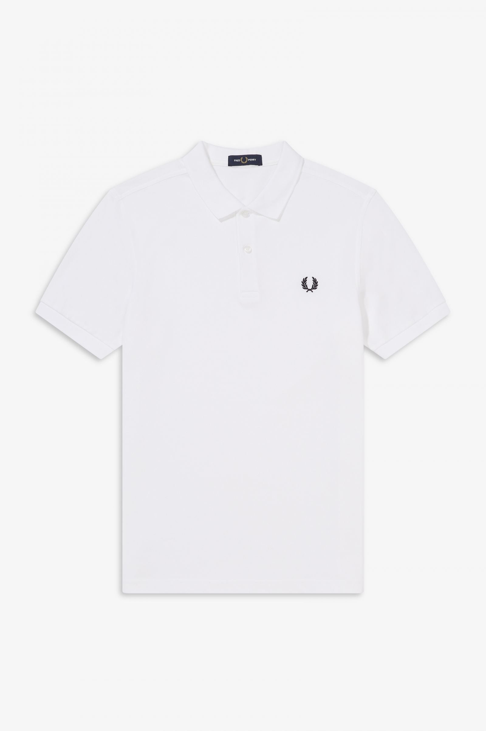 Fred Perry Slim Fit Plain Polo White