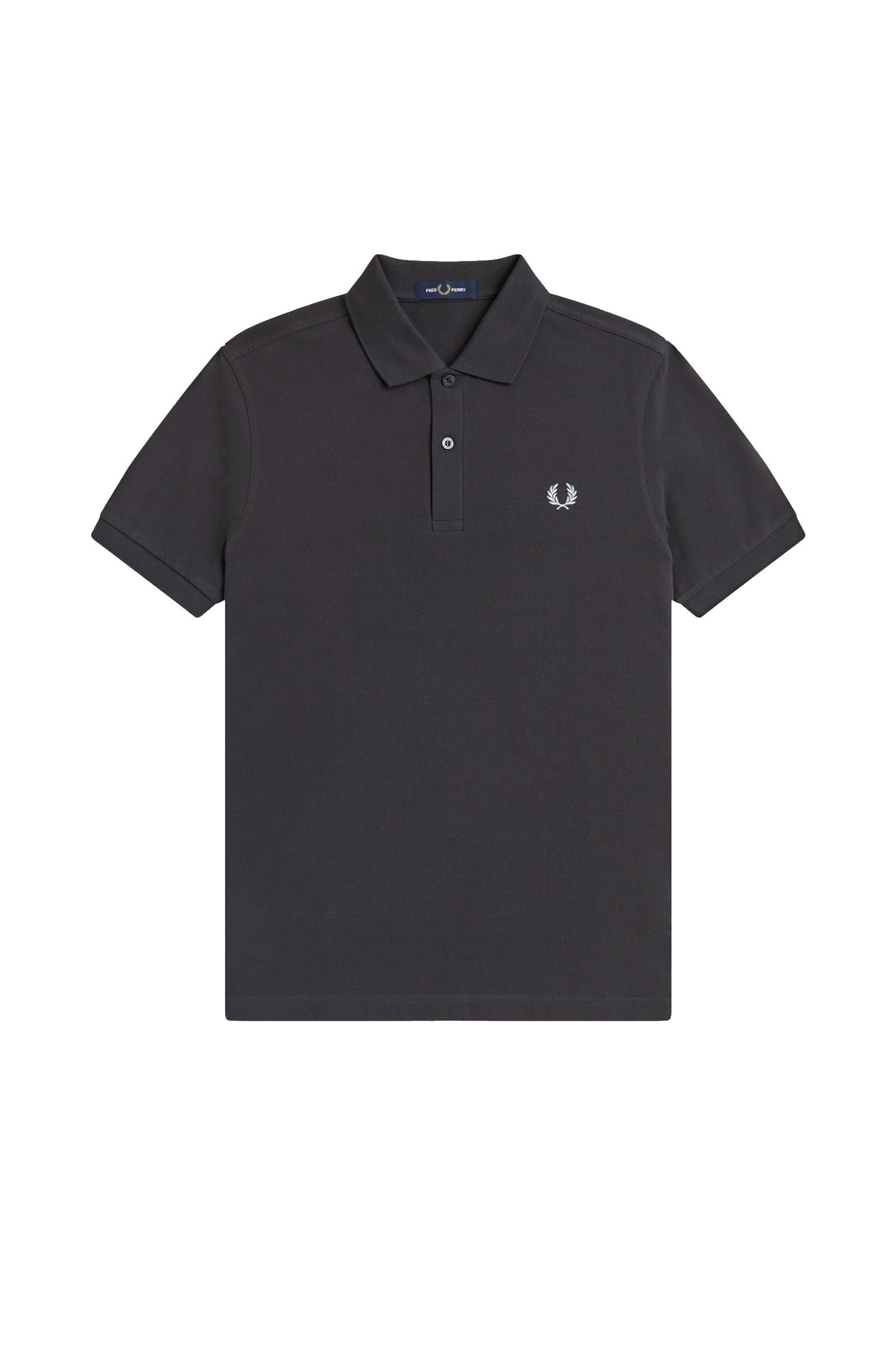 Fred Perry Slim Fit Plain Polo Anchor Grey / Light Ice