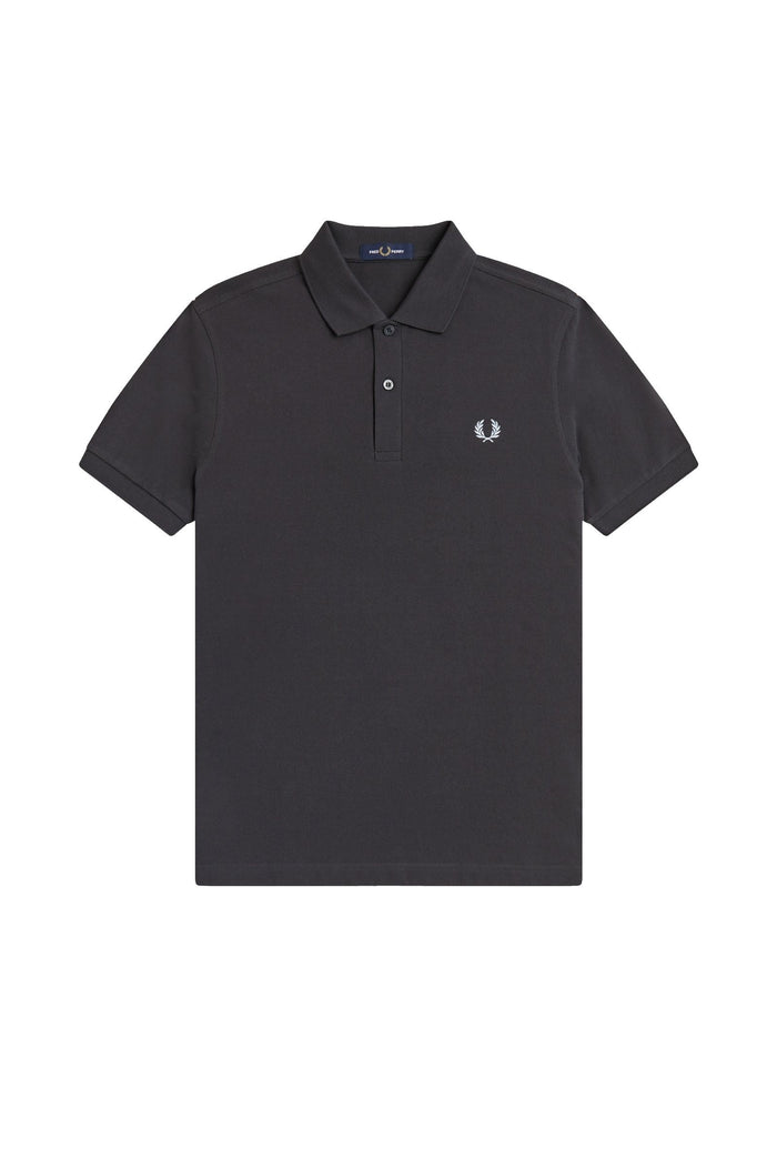 Fred Perry Slim Fit Plain Polo Anchor Grey / Light Ice