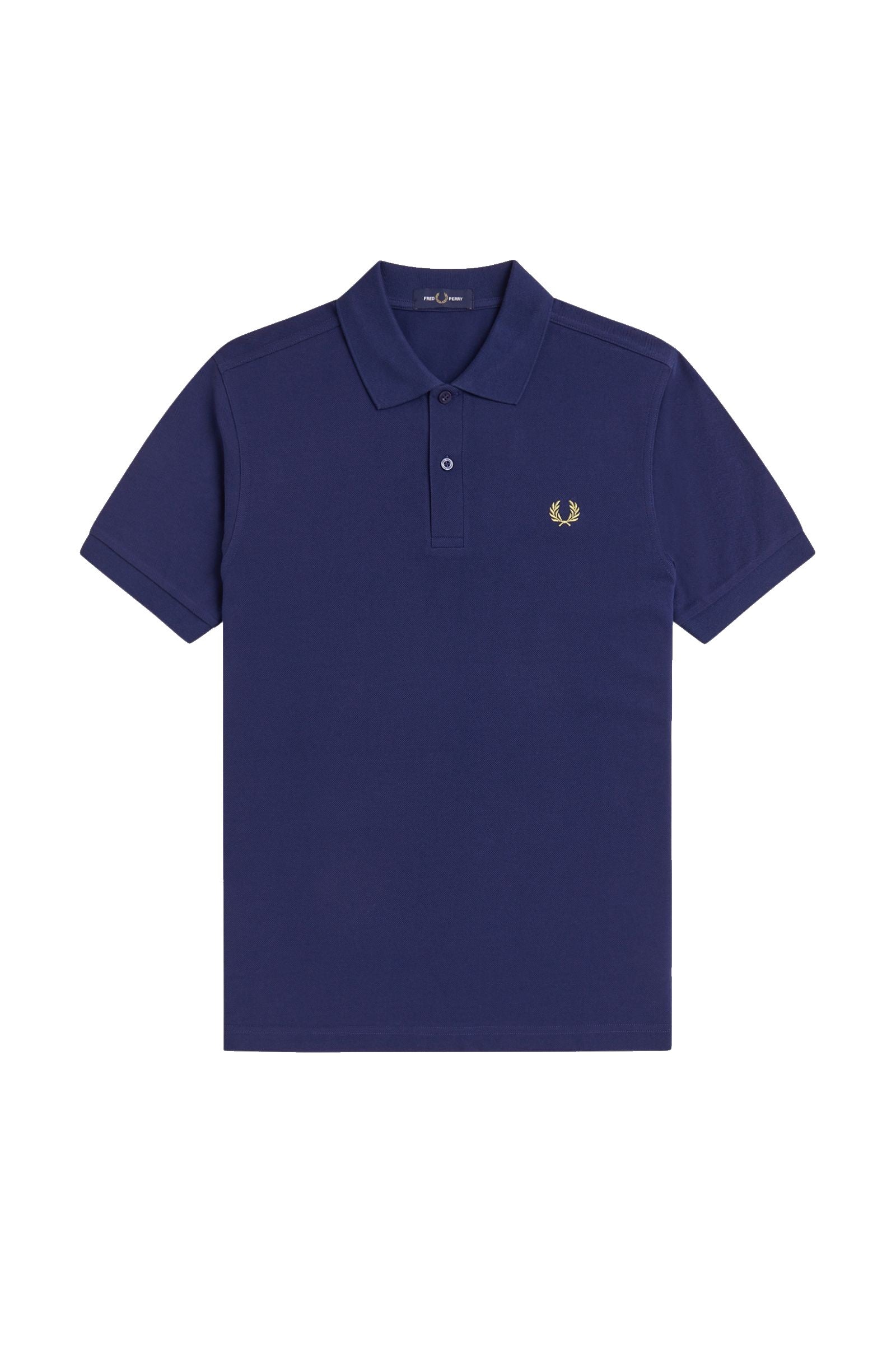 Fred Perry Slim Fit Plain Polo French Navy / Citron