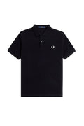 Fred Perry Slim Fit Plain Polo Black / Snow White
