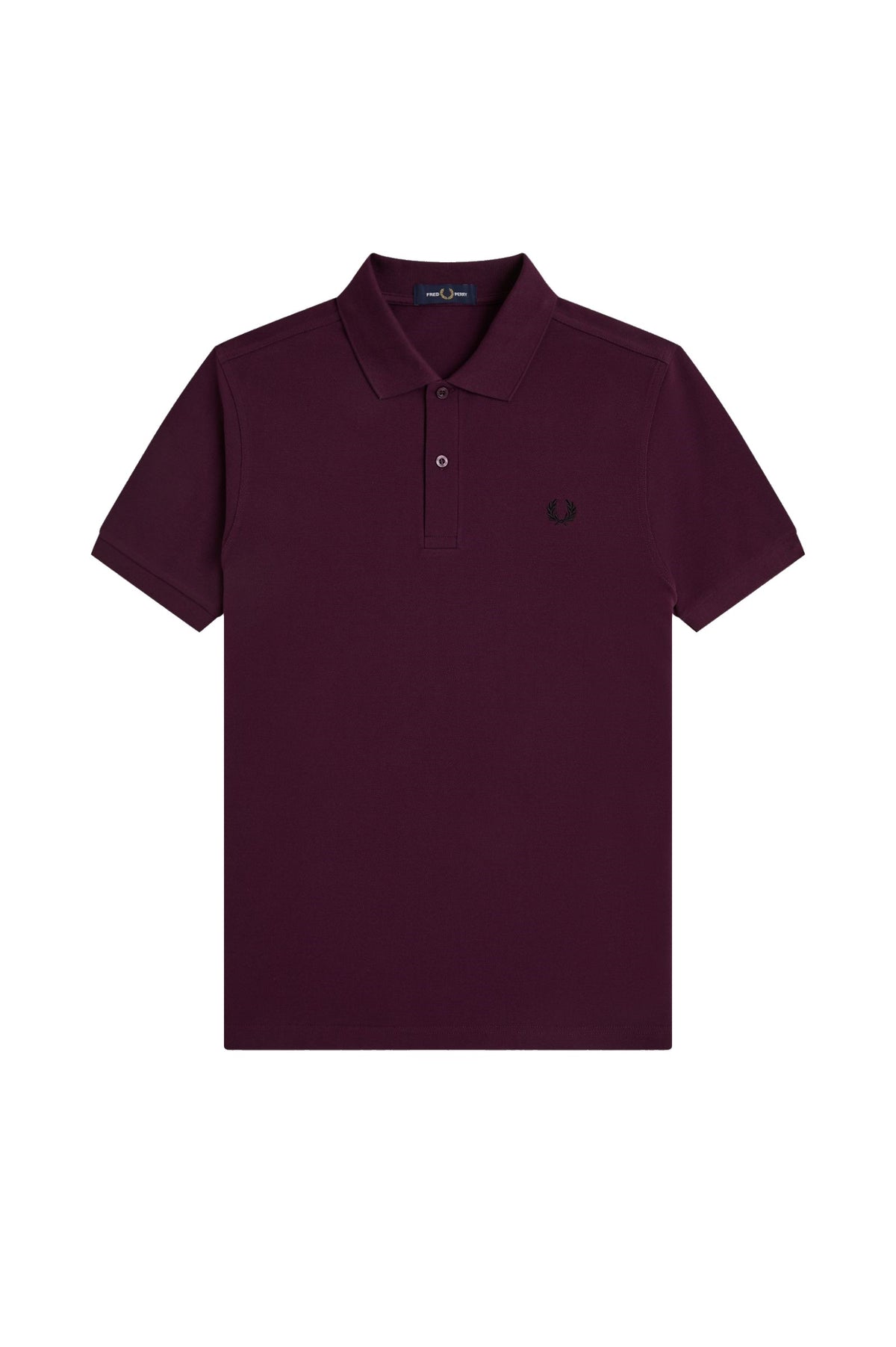Fred Perry Slim Fit Plain Polo Plum / Black