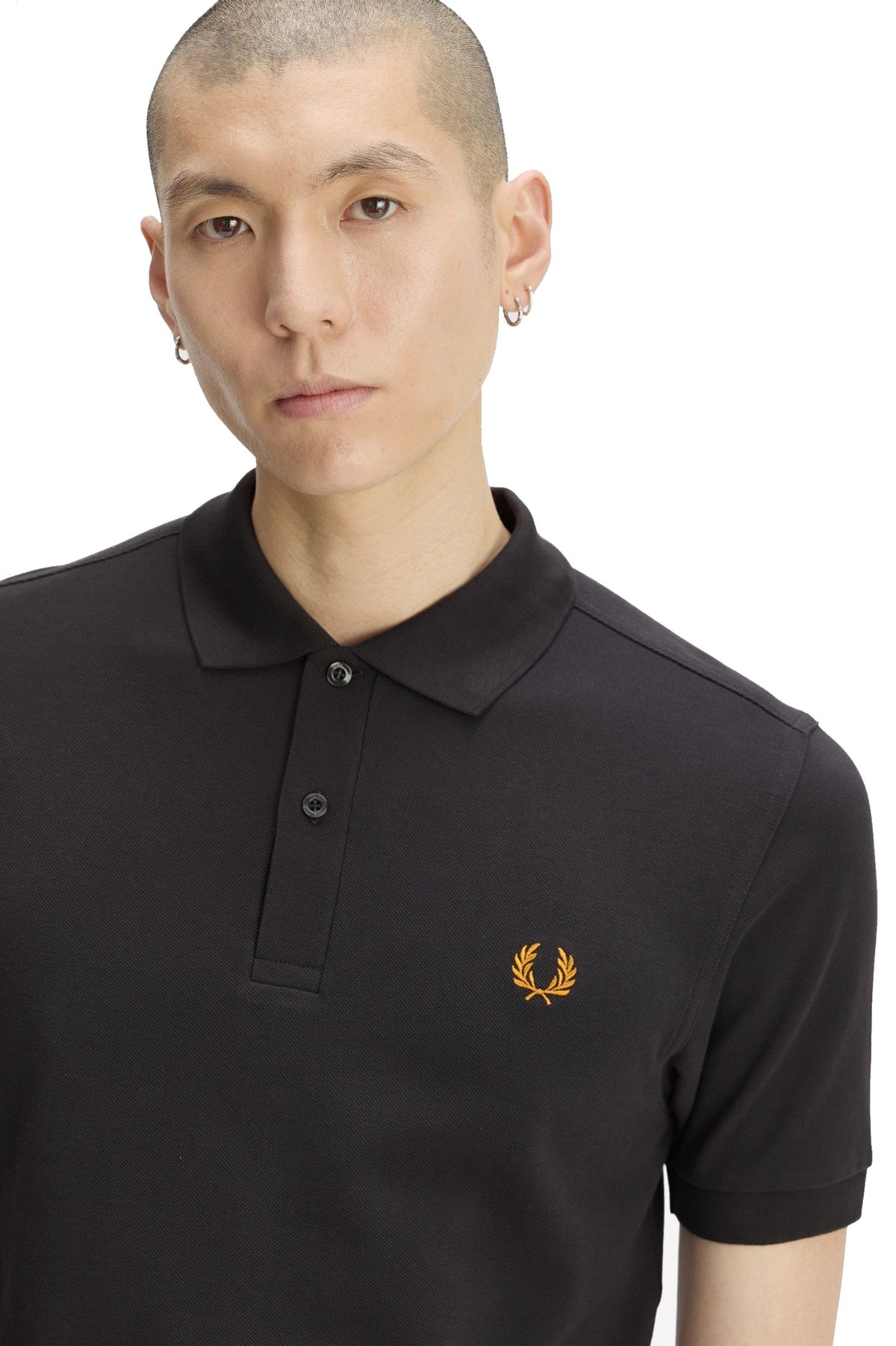 Fred Perry Slim Fit Plain Polo Anchor Grey / Golden