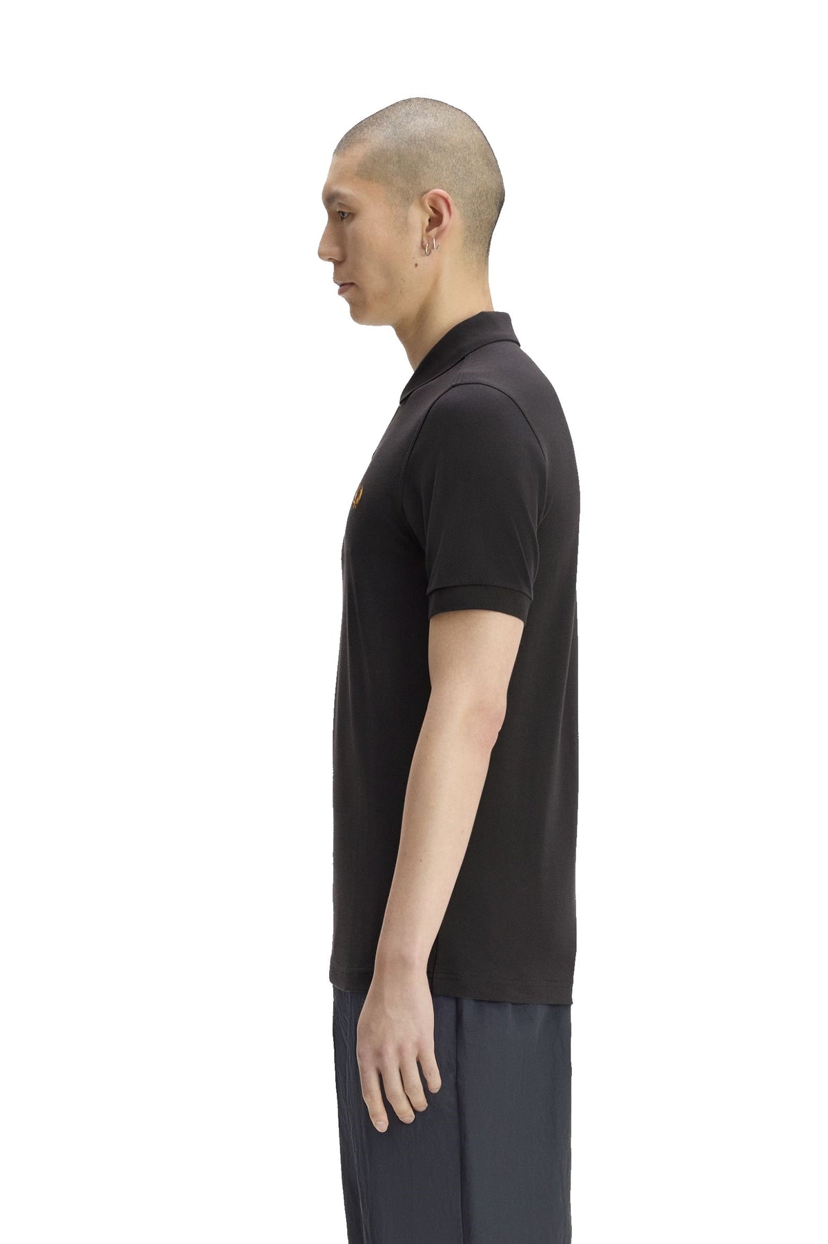 Fred Perry Slim Fit Plain Polo Anchor Grey / Golden