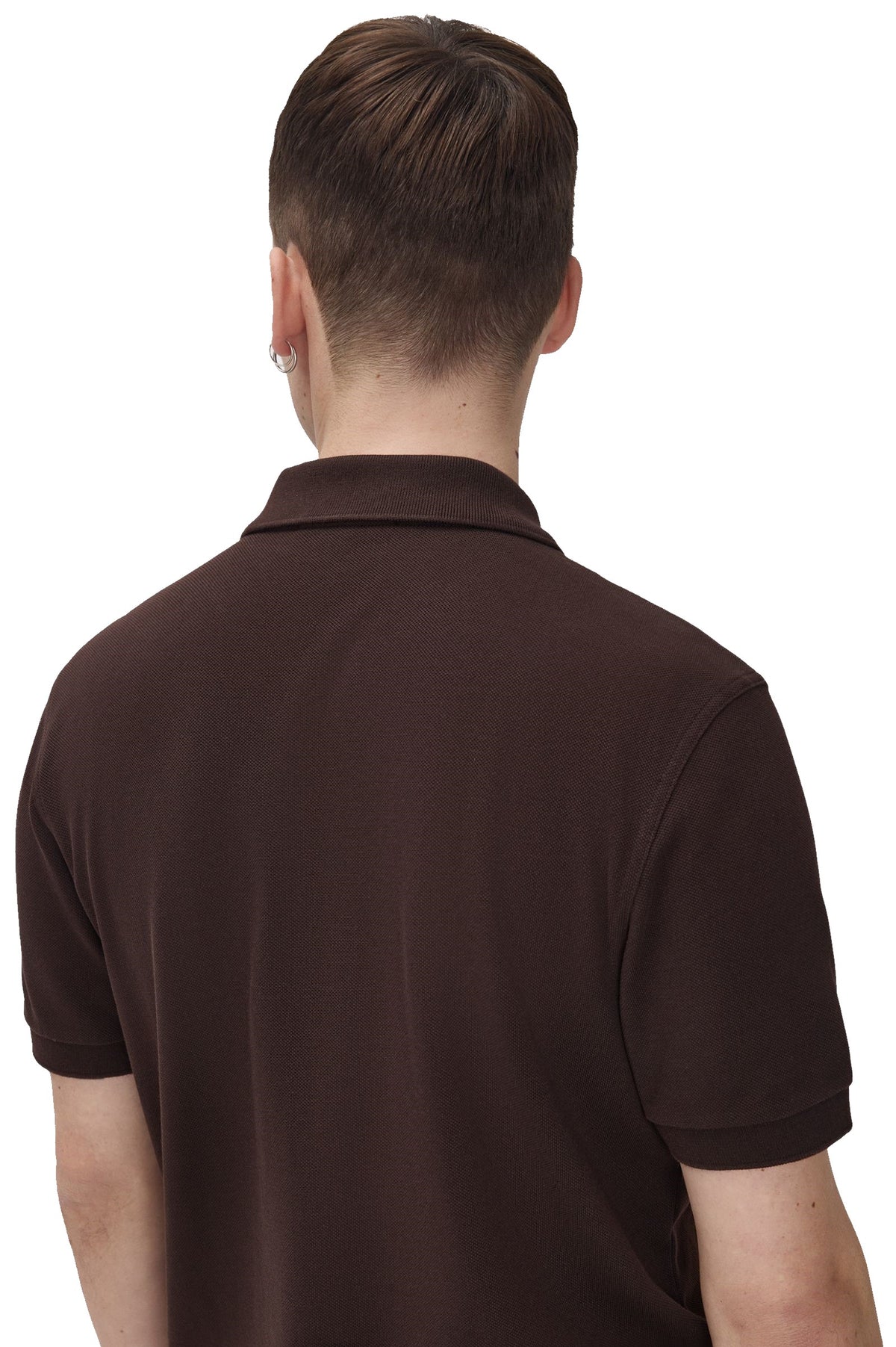 Fred Perry Slim Fit Plain Polo Rich Brown / Black