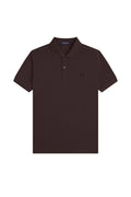 Fred Perry Slim Fit Plain Polo Rich Brown / Black