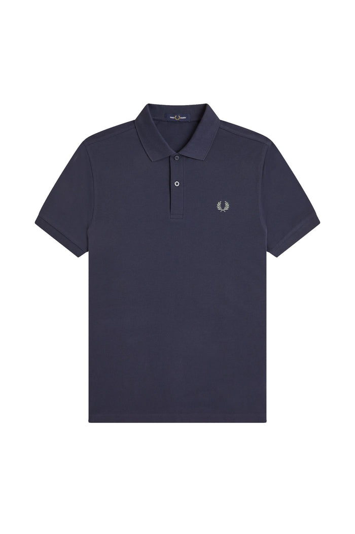 Fred Perry Slim Fit Plain Polo Dark Airforce / Seagrass