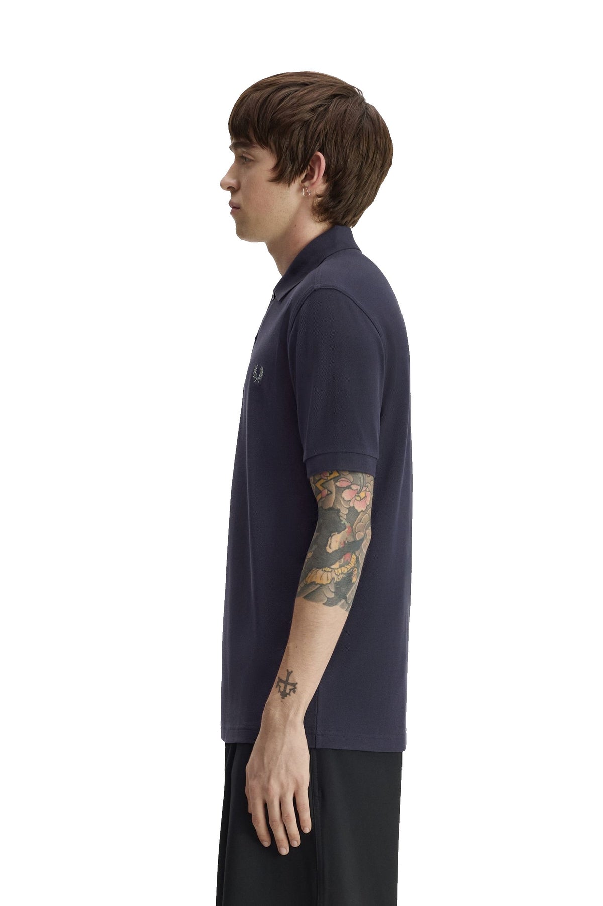 Fred Perry Slim Fit Plain Polo Dark Airforce / Seagrass