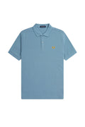 Fred Perry Slim Fit Plain Polo Ash Blue / Golden Hour
