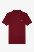 Fred Perry Slim Fit Plain Polo Tawny Port Gold