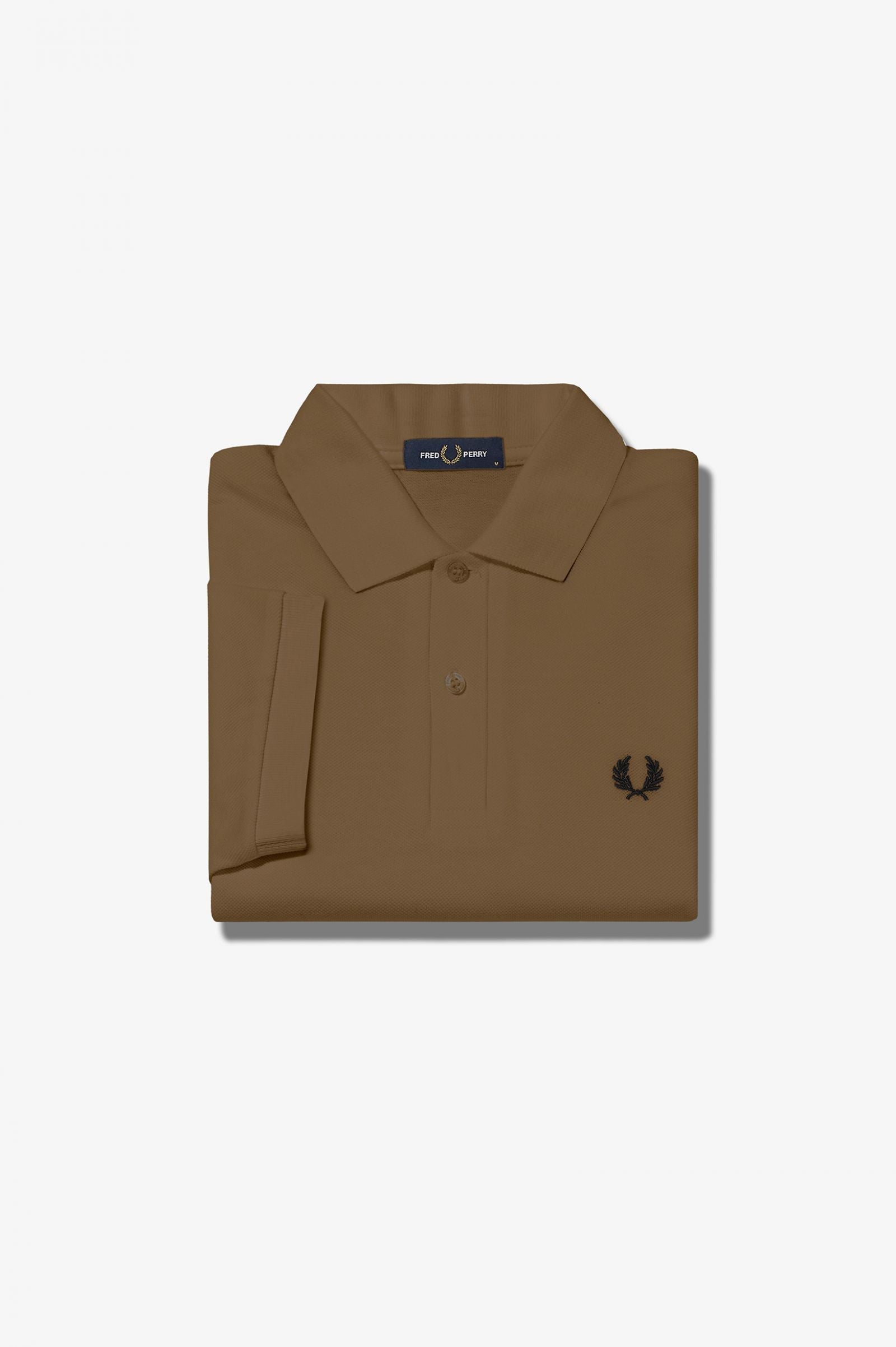 Fred Perry Slim Fit Plain Polo Shaded Stone / Black