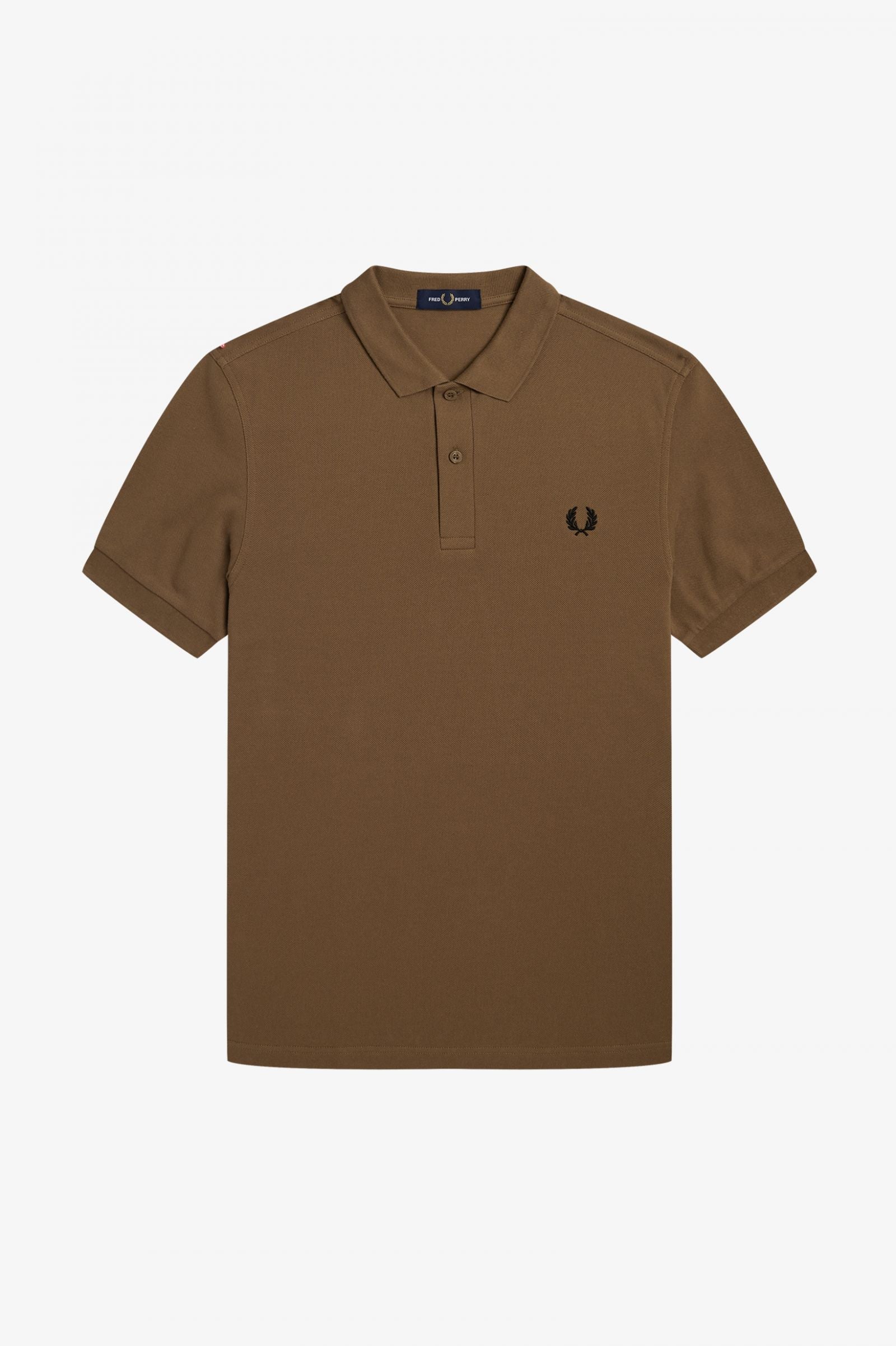 Fred Perry Slim Fit Plain Polo Shaded Stone / Black