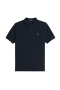 Fred Perry Slim Fit Plain Polo Navy / Nut Flake