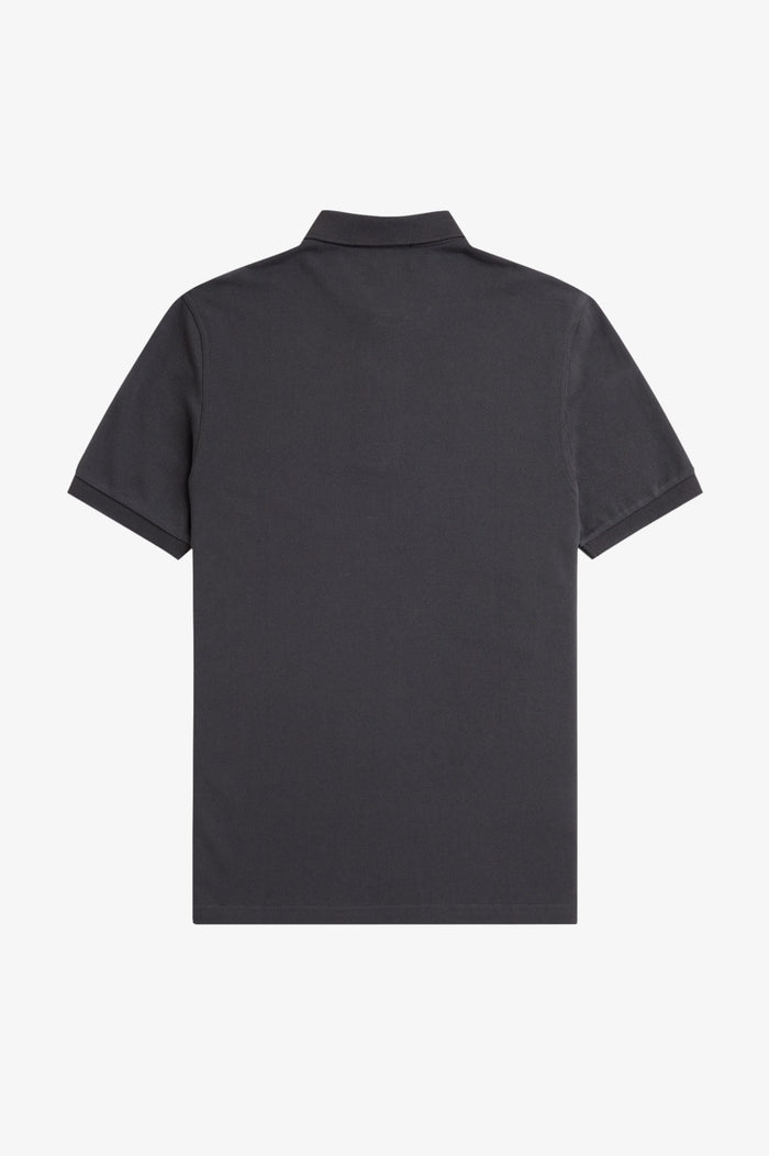 Fred Perry Slim Fit Plain Polo Anchor Grey / Dark Caramel