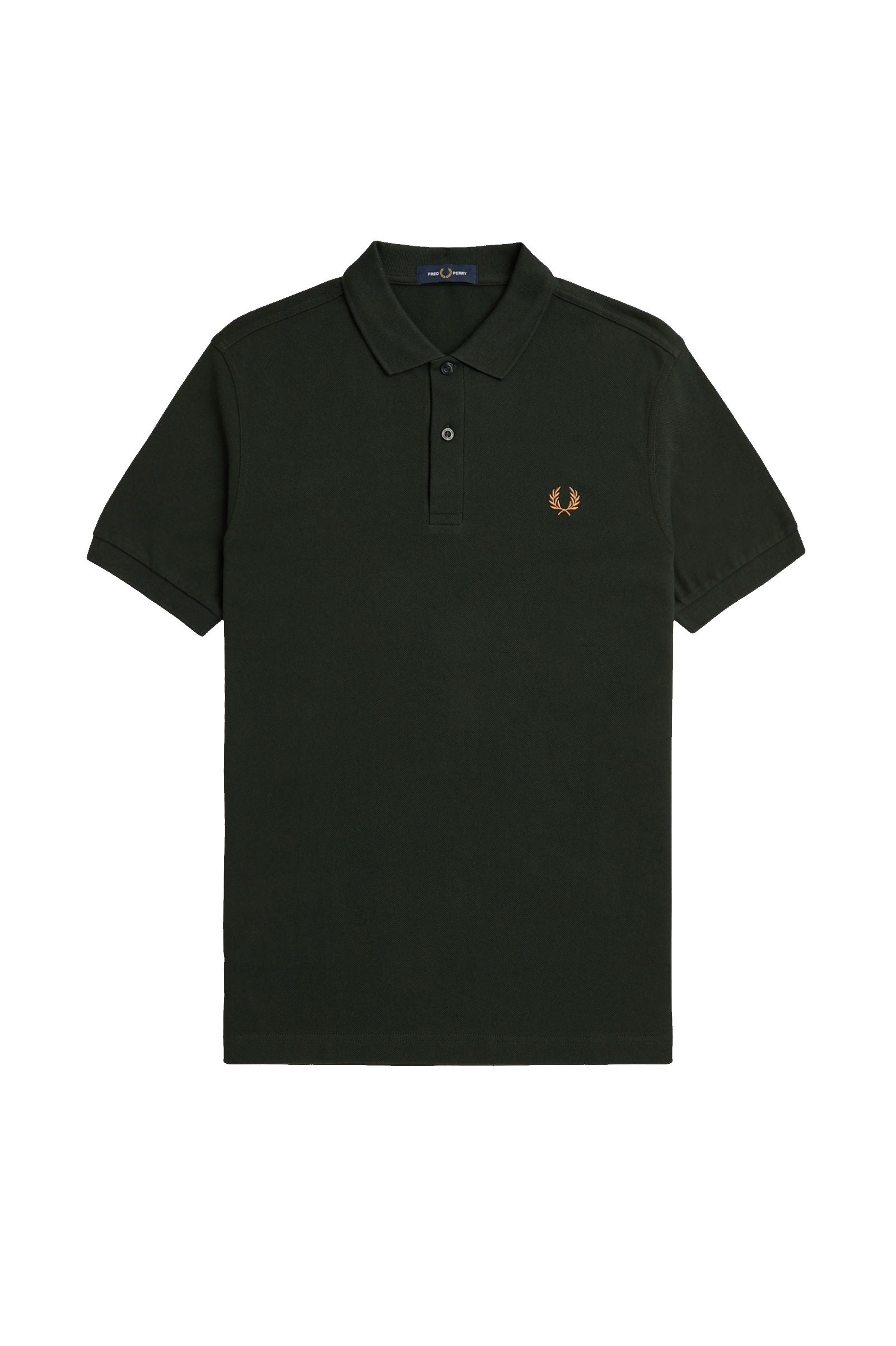 Fred Perry Slim Fit Plain Polo Night Green / Light Rust