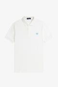 Fred Perry Slim Fit Plain Polo Snow White / Ocean
