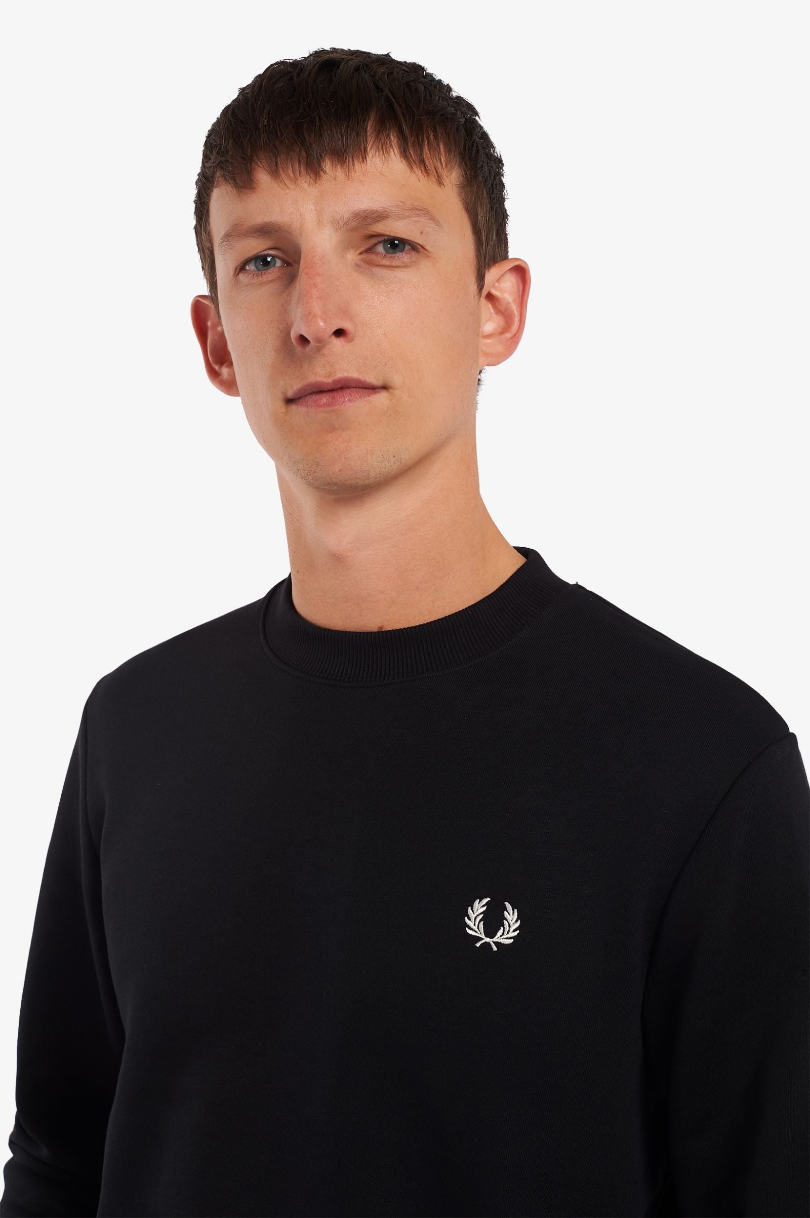 Fred Perry Crew Neck Sweatshirt Black