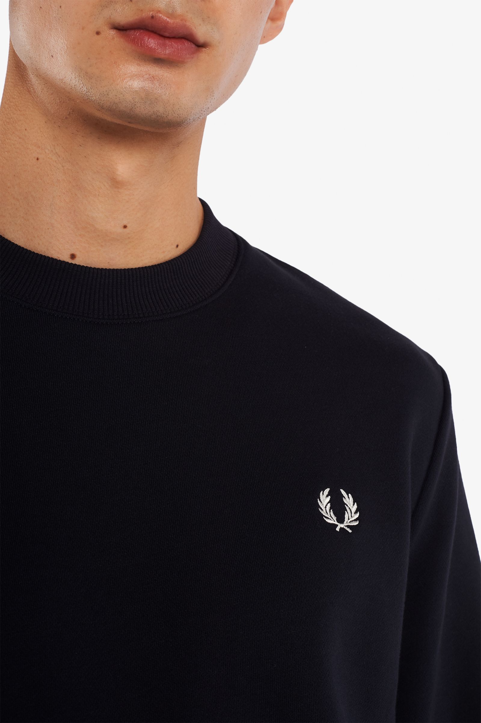 Fred Perry Crew Neck Sweatshirt Navy