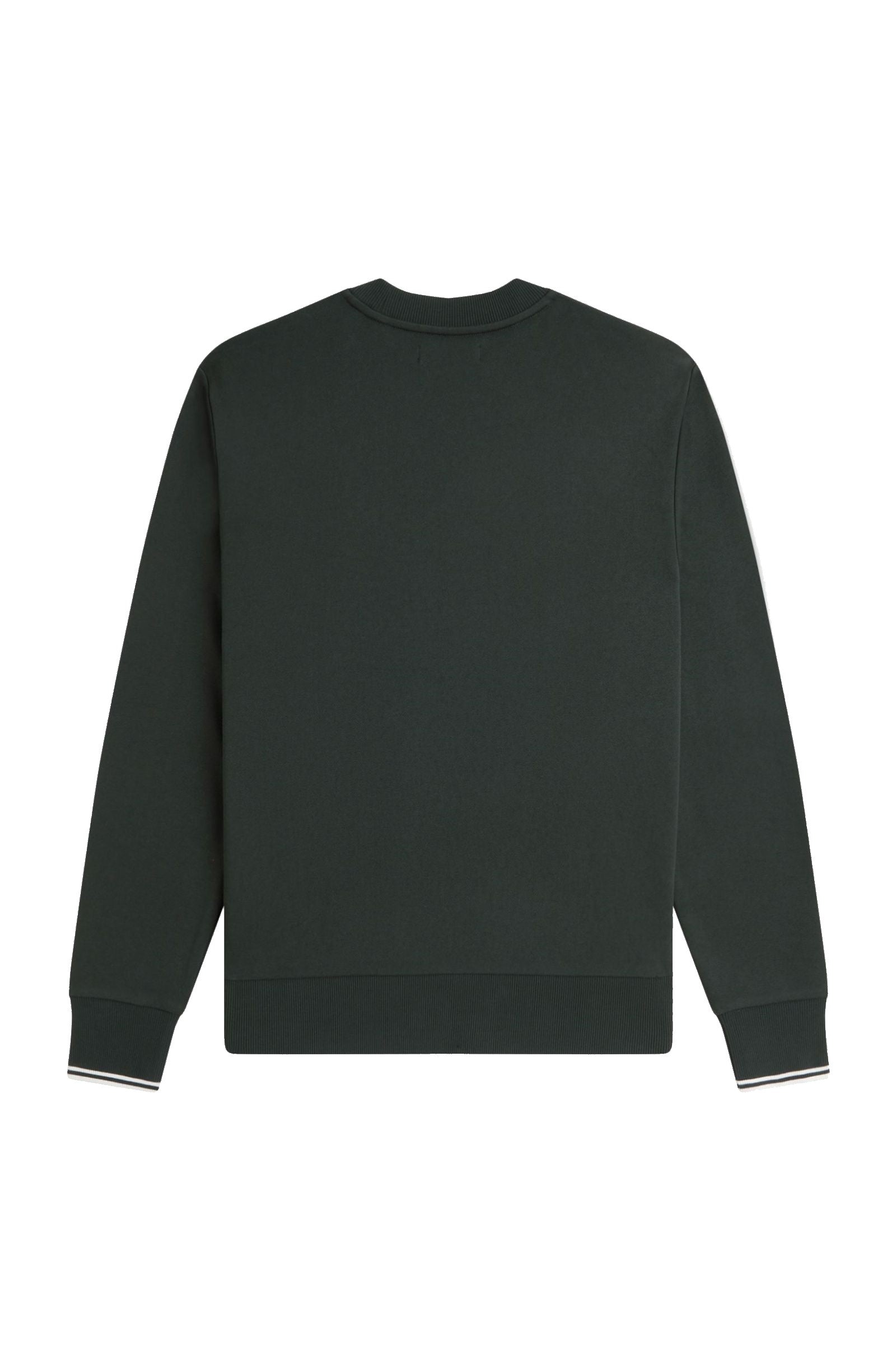 Fred Perry Crew Neck Sweatshirt Night Green / Snow White