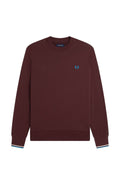 Fred Perry Crew Neck Sweatshirt Oxblood / Ecru / Court Blue