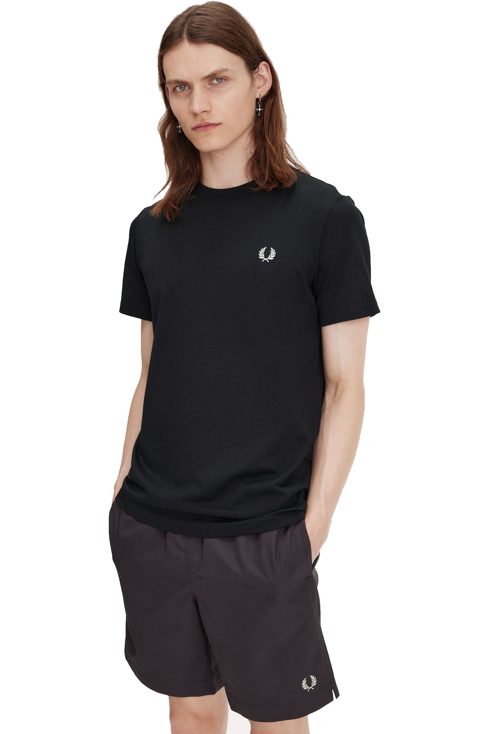 Fred Perry Laurel Wreath Graphic T-Shirt Black