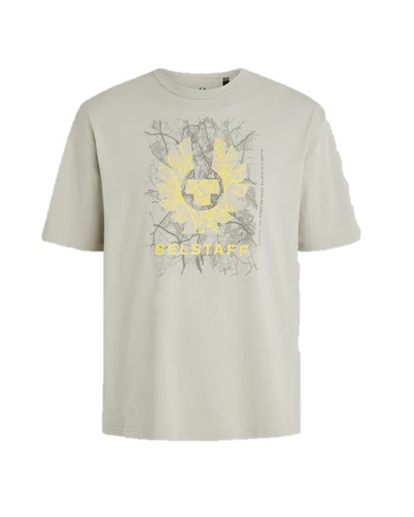 Belstaff T-Shirt Map Cloud Grey