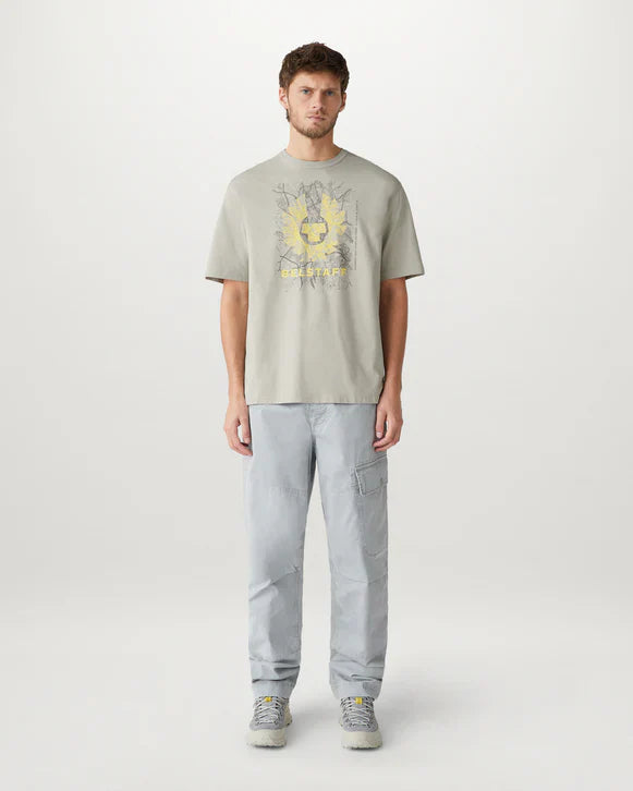 Belstaff T-Shirt Map Cloud Grey