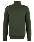 Barbour Essential Lambswool Half Zip Mid Olive