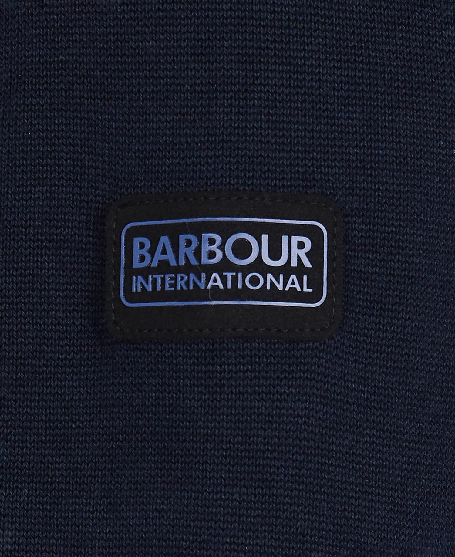 Barbour International Cotton Half Zip Navy