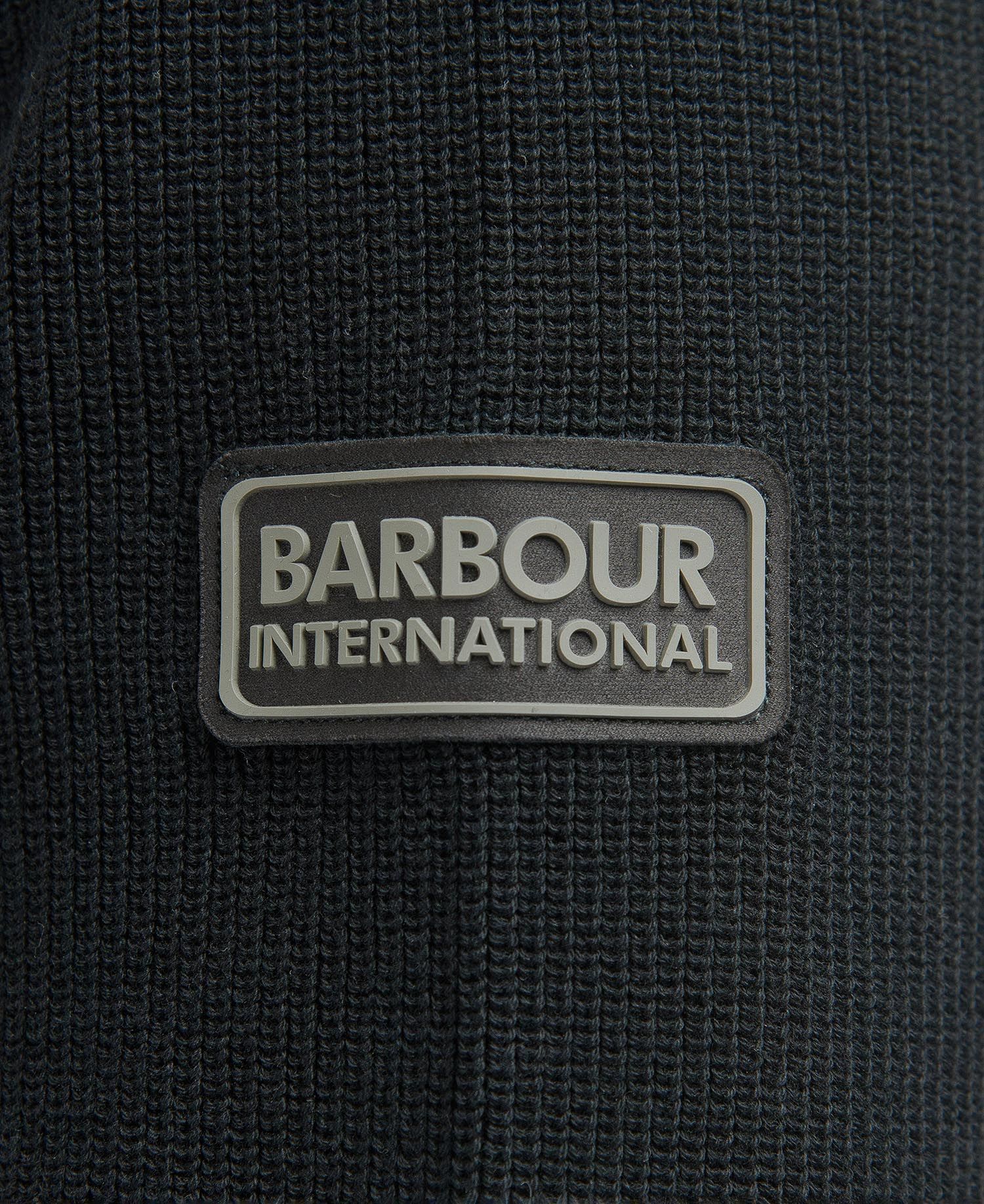 Barbour International Moss Knitted Jumper Black
