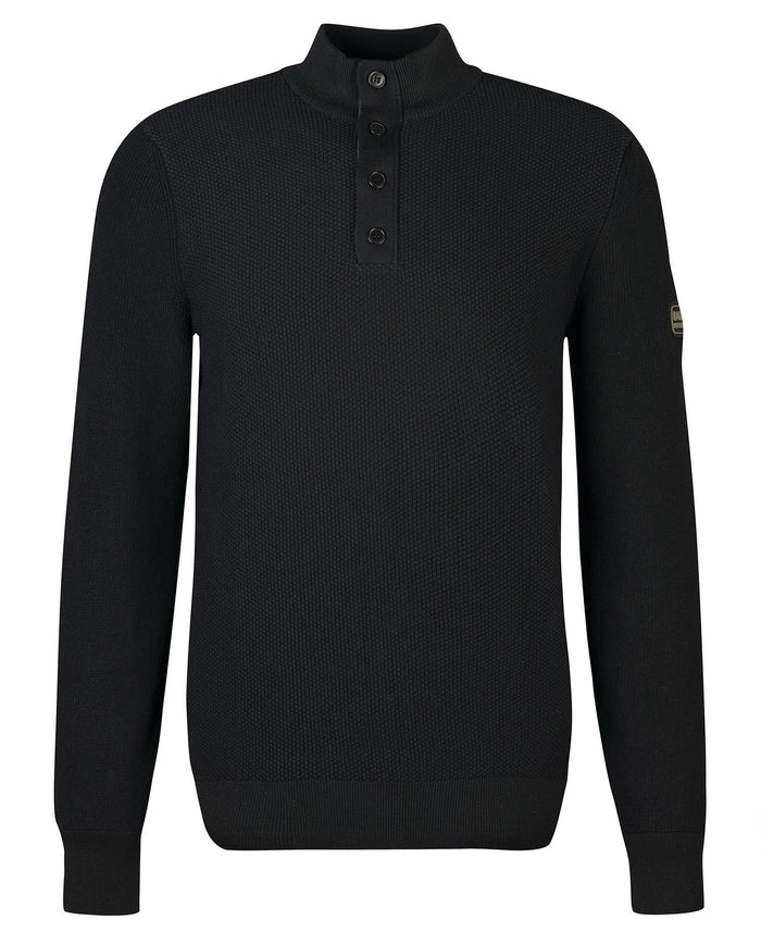 Barbour International Moss Knitted Jumper Black