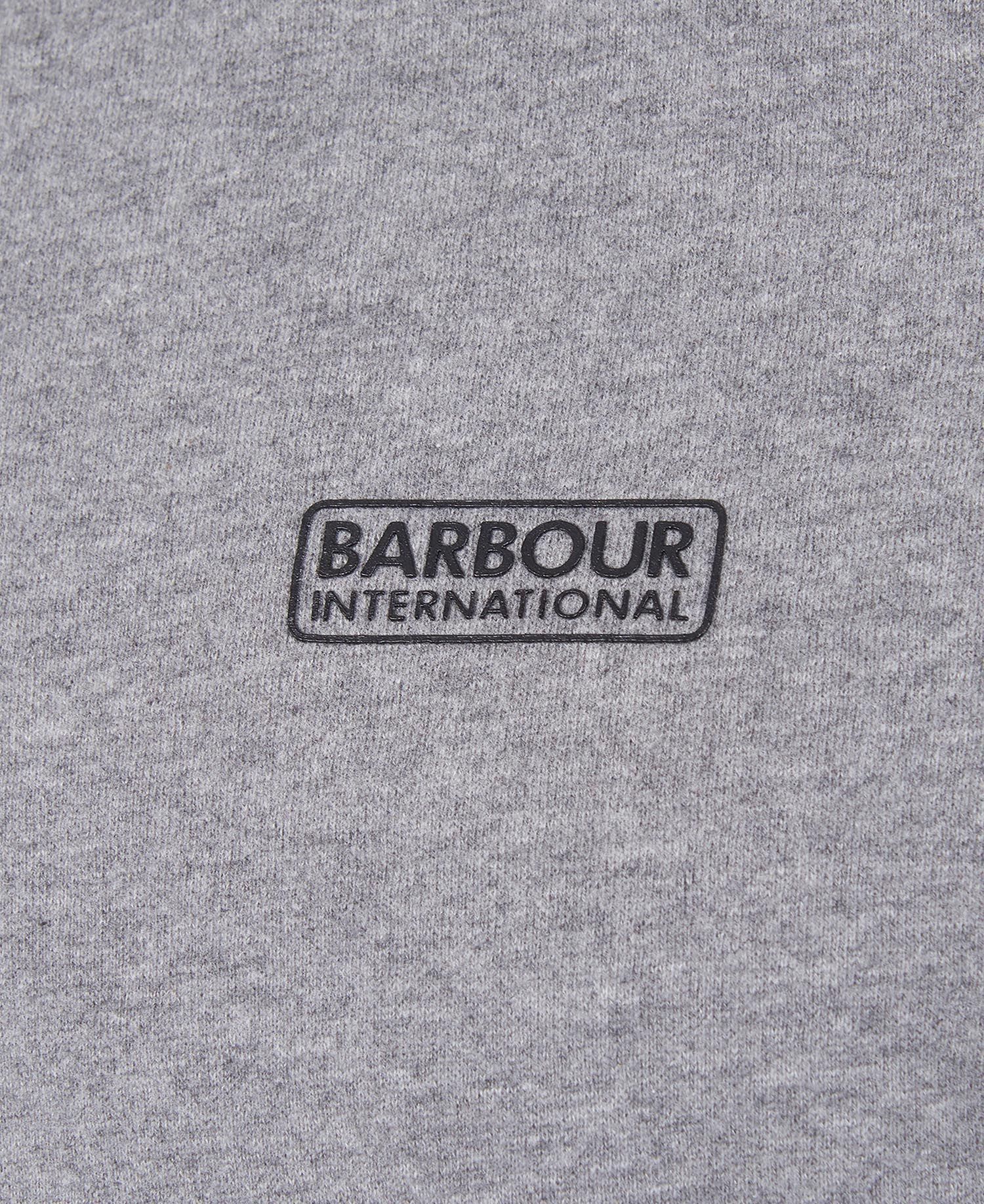 Barbour International Essential Half Zip Sweatshirt Anthracite Marl