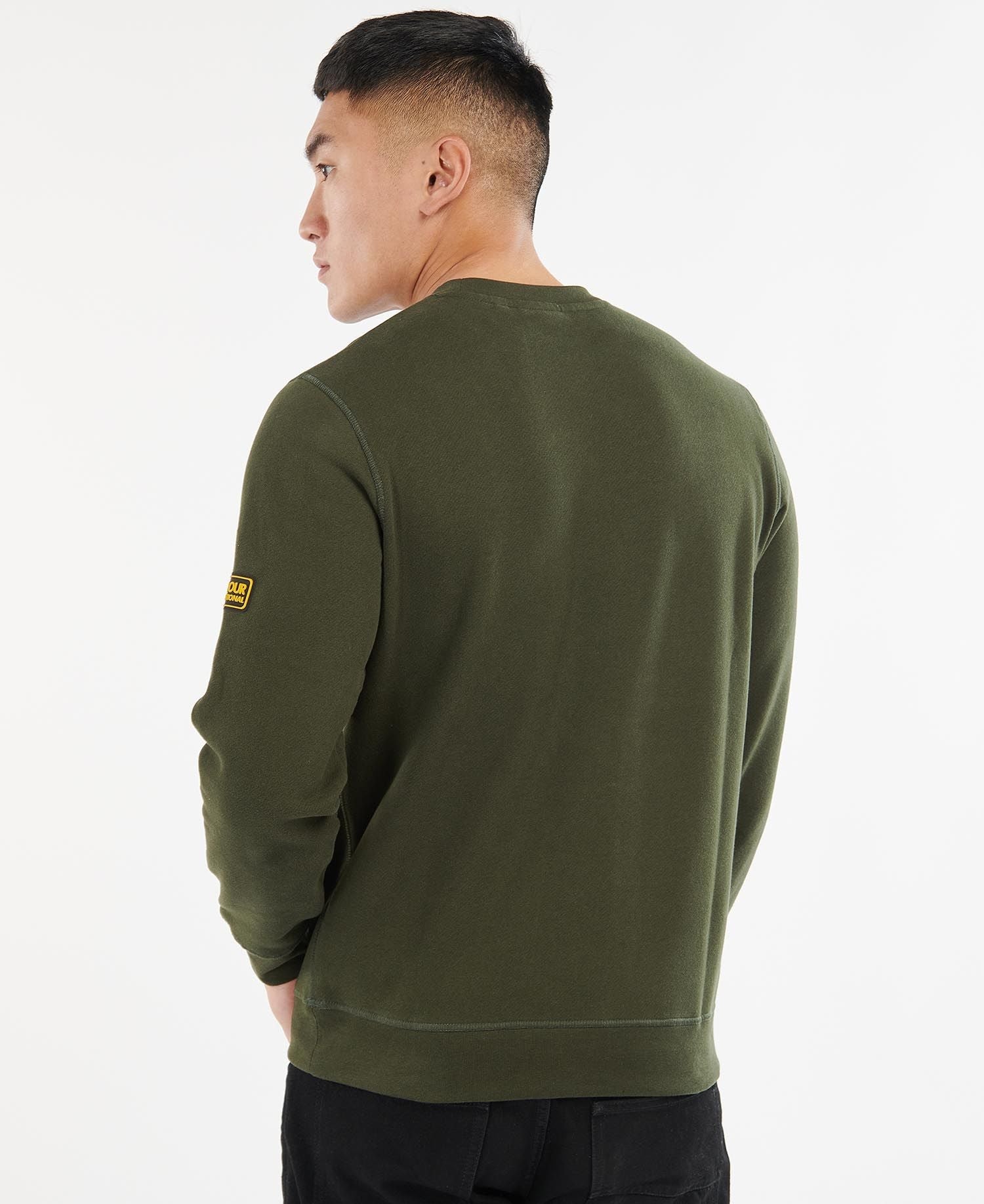 Barbour International Legacy Sweatshirt Forest Green