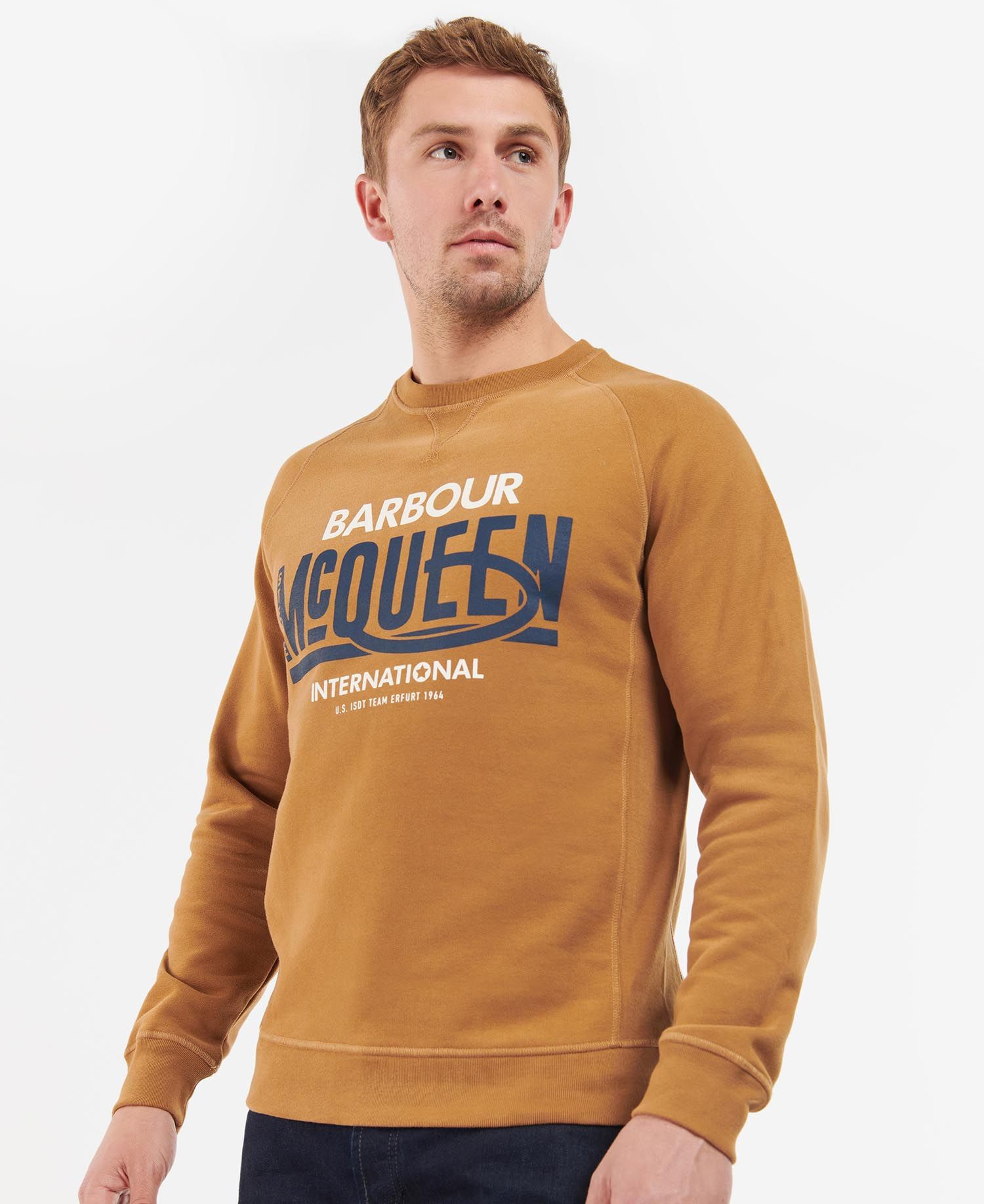 Barbour International Randall Crew Sweatshirt Cinnamon
