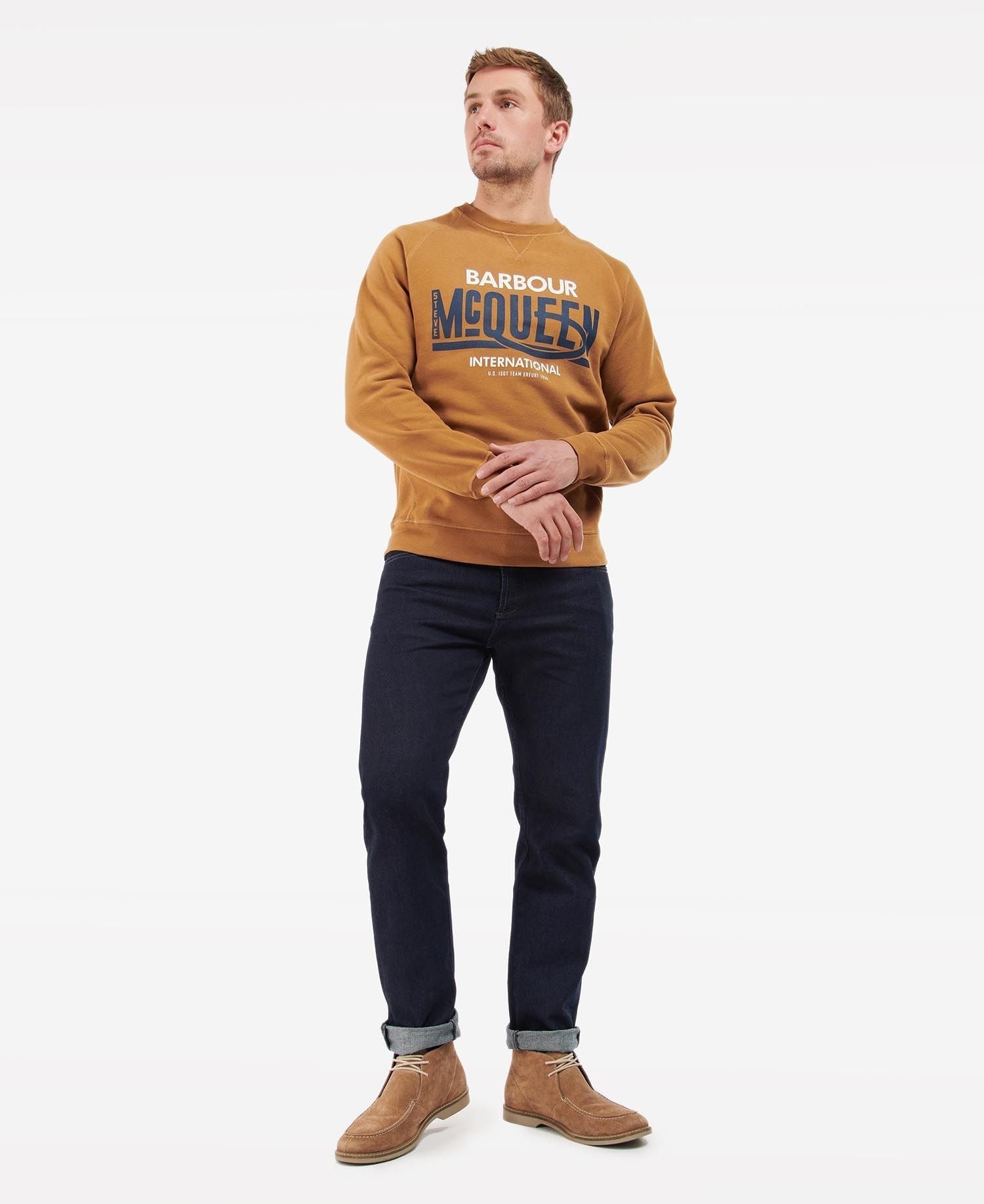 Barbour International Randall Crew Sweatshirt Cinnamon