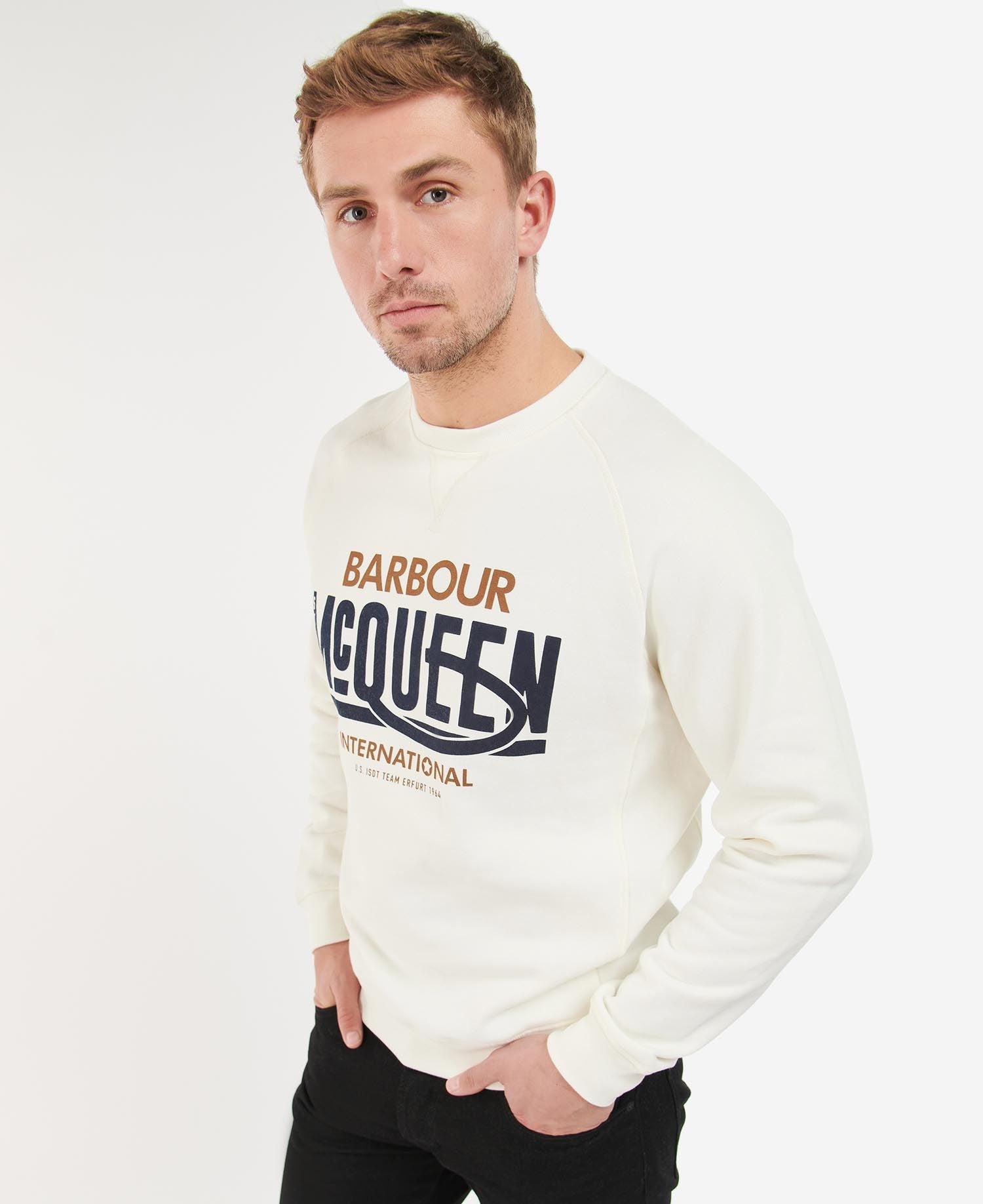 Barbour International Randall Crew Sweatshirt Whisper White