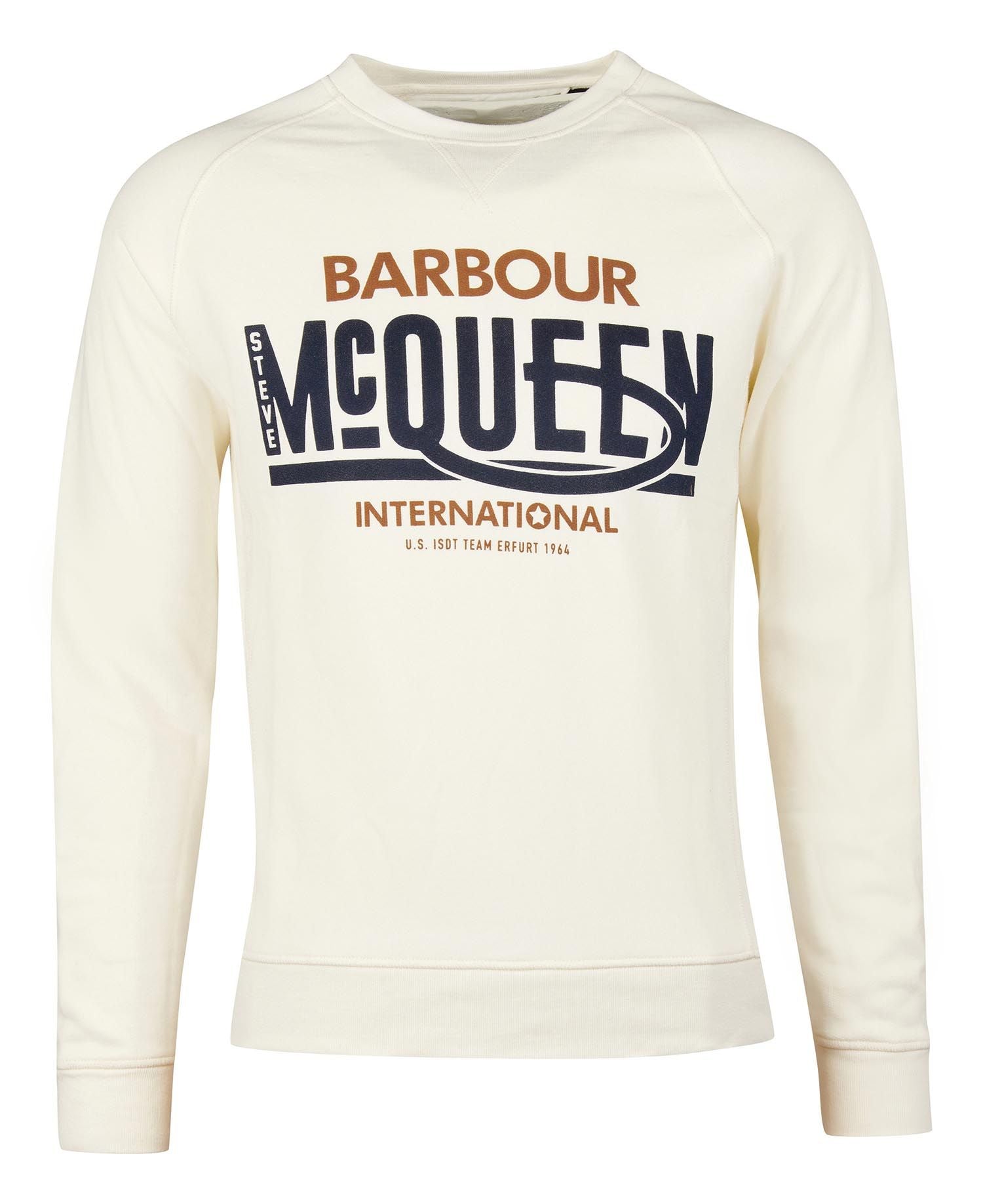 Barbour International Randall Crew Sweatshirt Whisper White