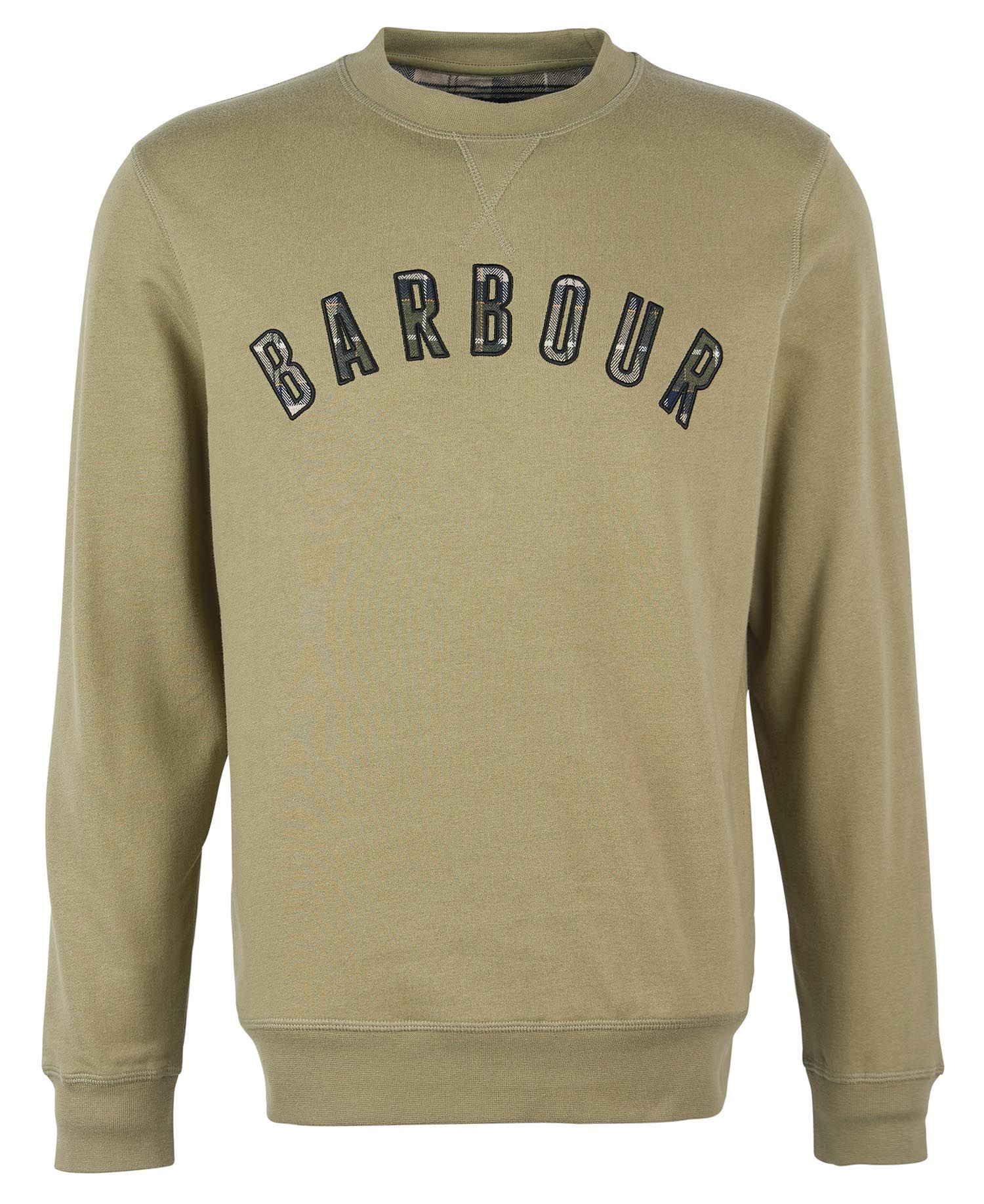 Barbour Debson Crew Neck Sweatshirt Bleached Olive