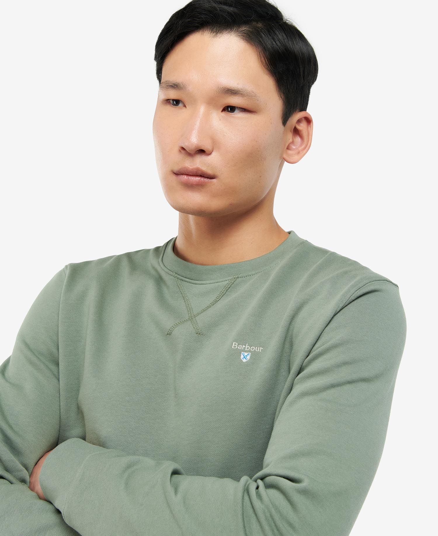 Barbour Ridsdale Crew-Neck Sweatshirt Agave Green